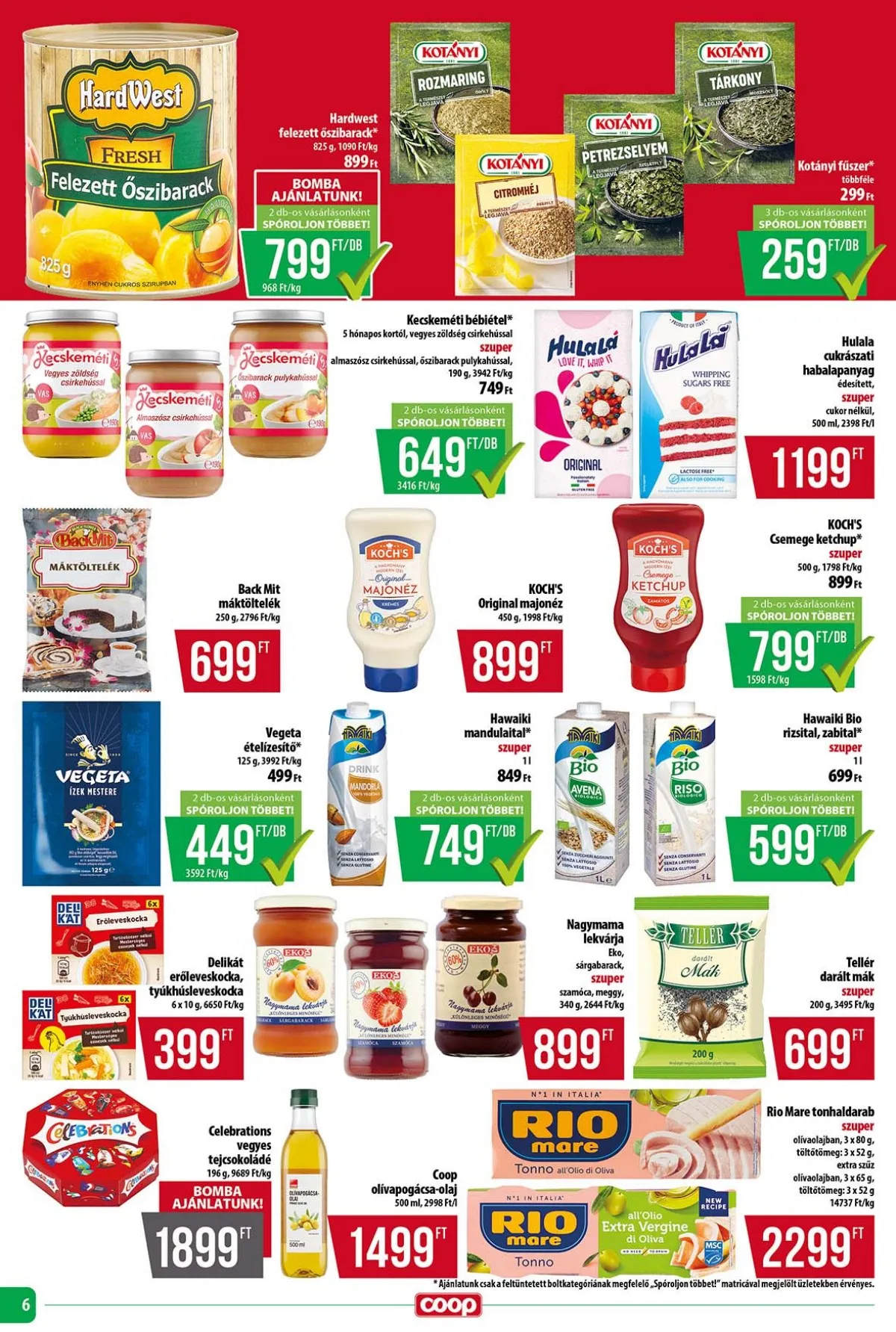 Coop akciós újság Tisza 11.13–11.19 – 6. oldal