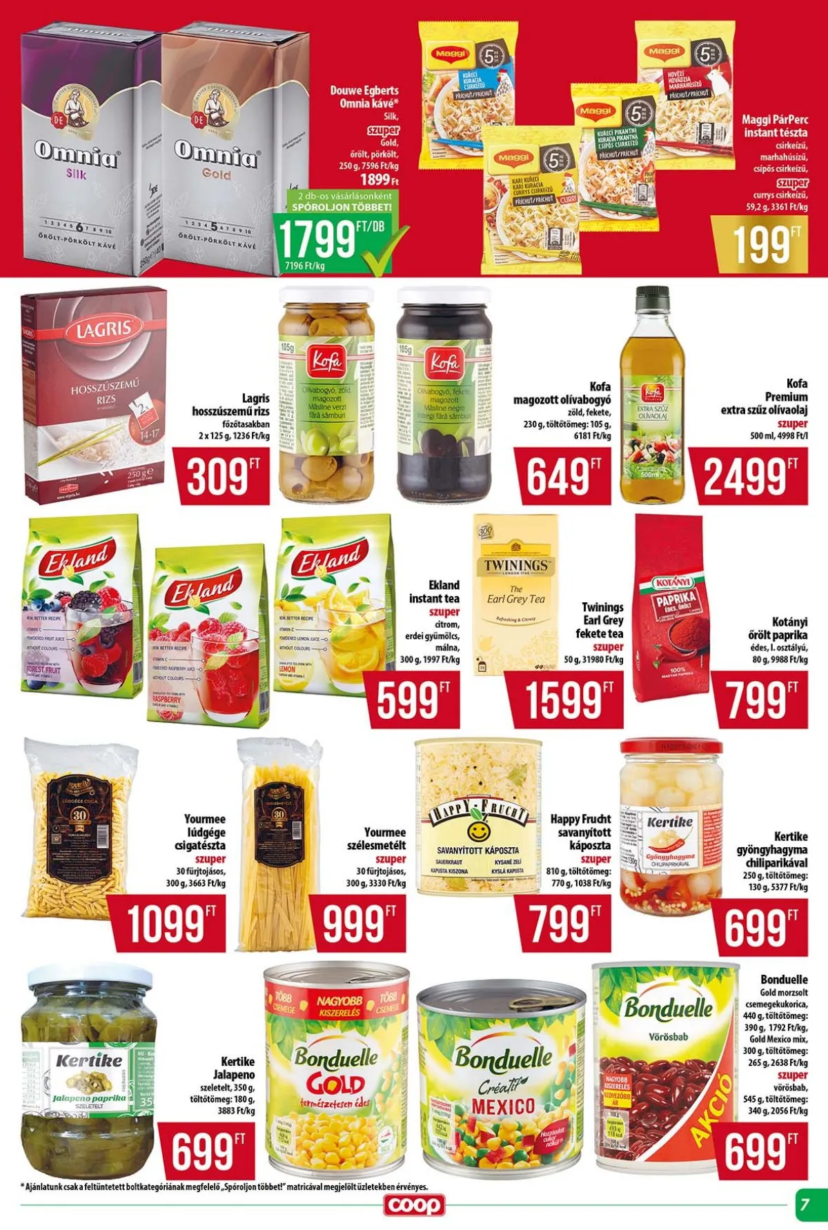 Coop akciós újság Tisza 11.13–11.19 – 7. oldal