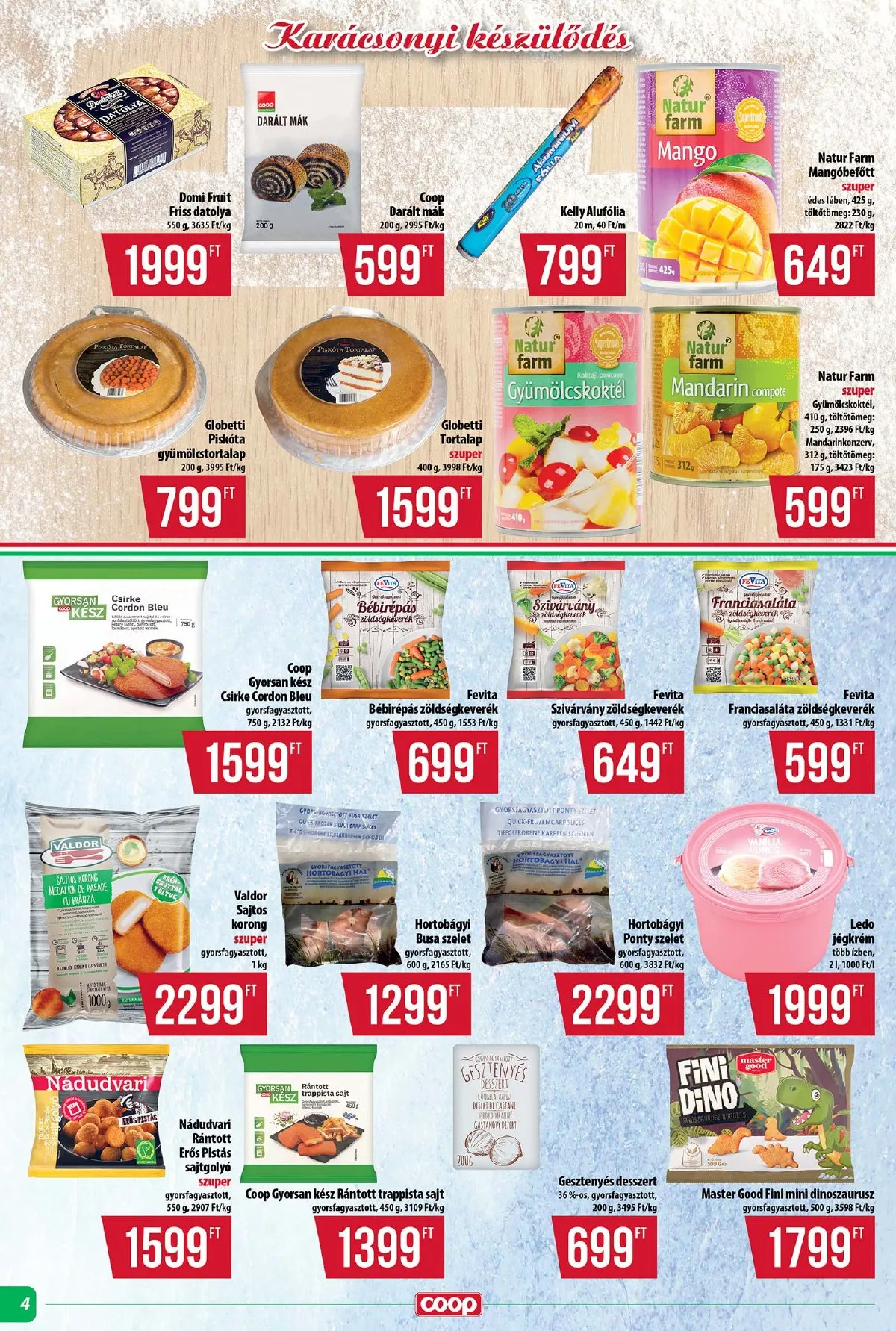 Coop akciós újság Tisza 12.11–12.17 – 4. oldal