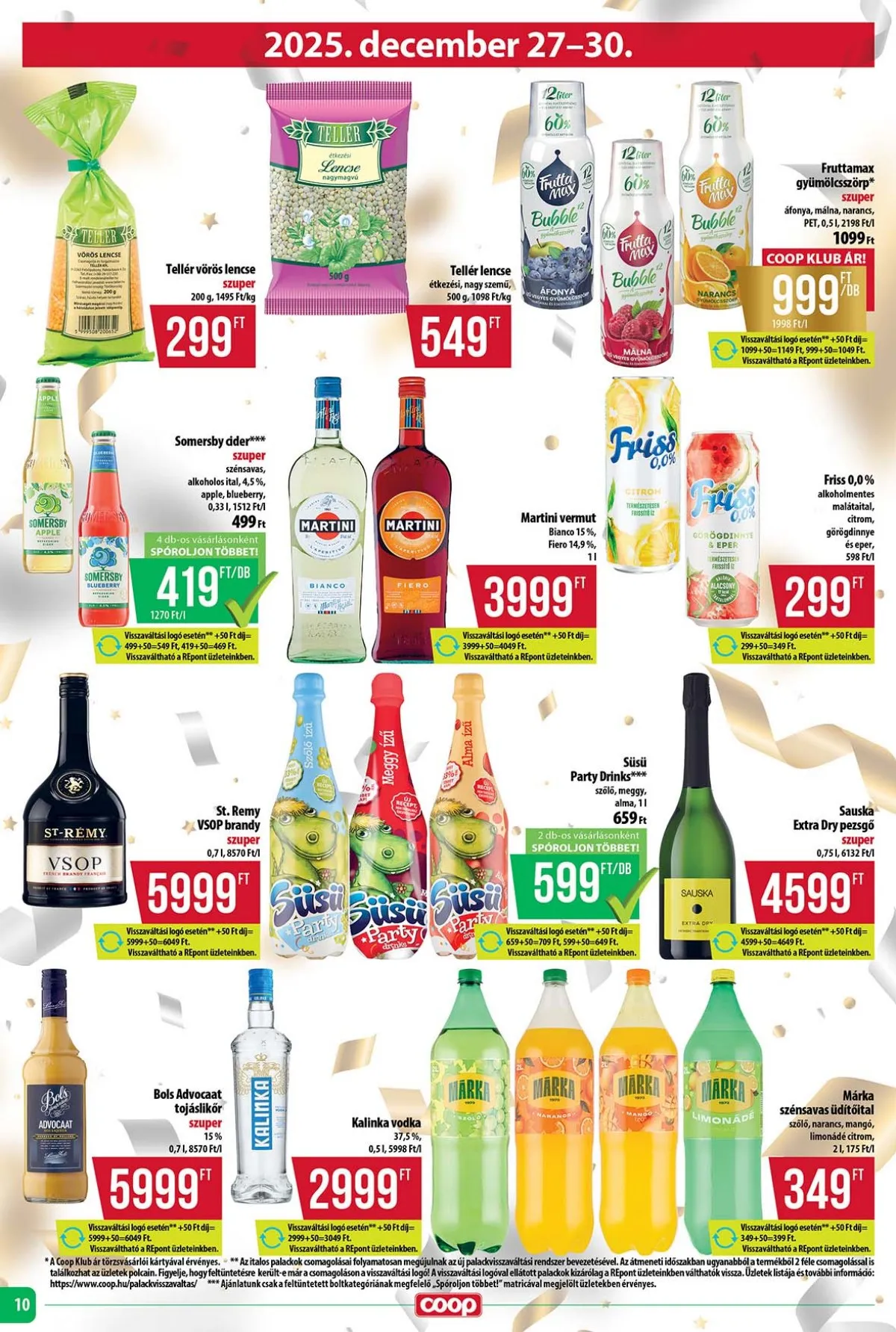 Coop akciós újság Tisza 12.18–12.23 – 10. oldal