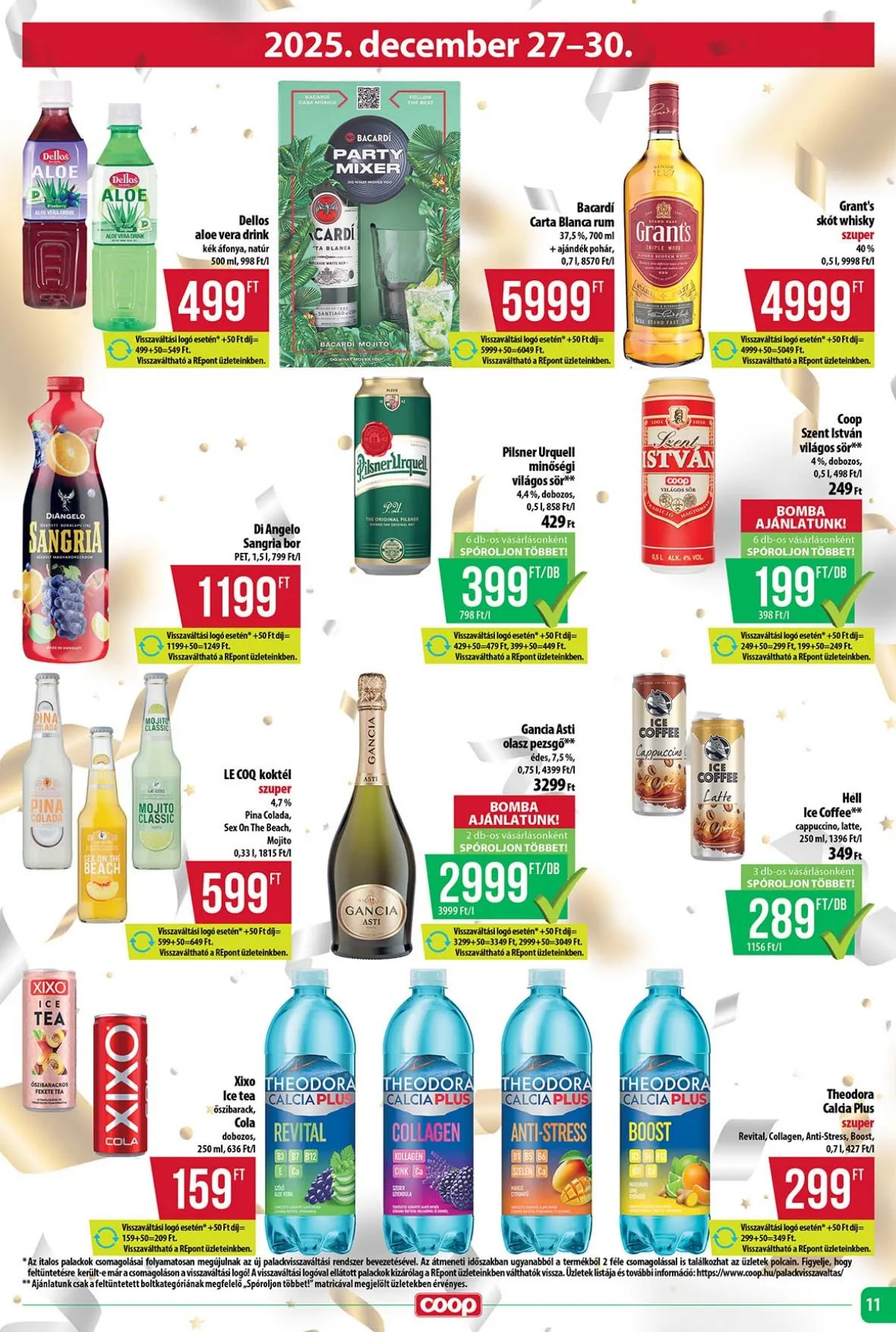 Coop akciós újság Tisza 12.18–12.23 – 11. oldal