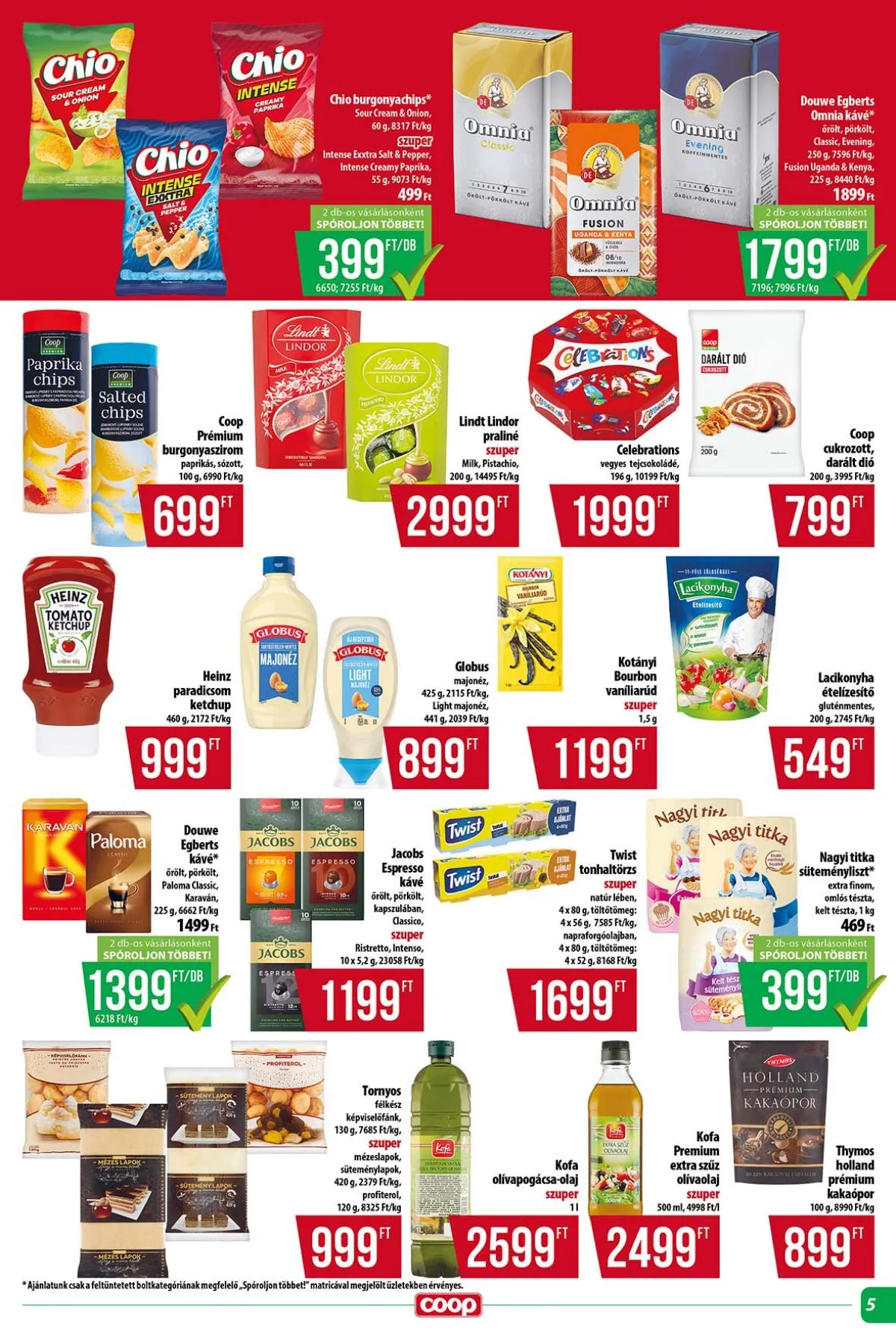 Coop akciós újság Tisza 12.18–12.23 – 5. oldal