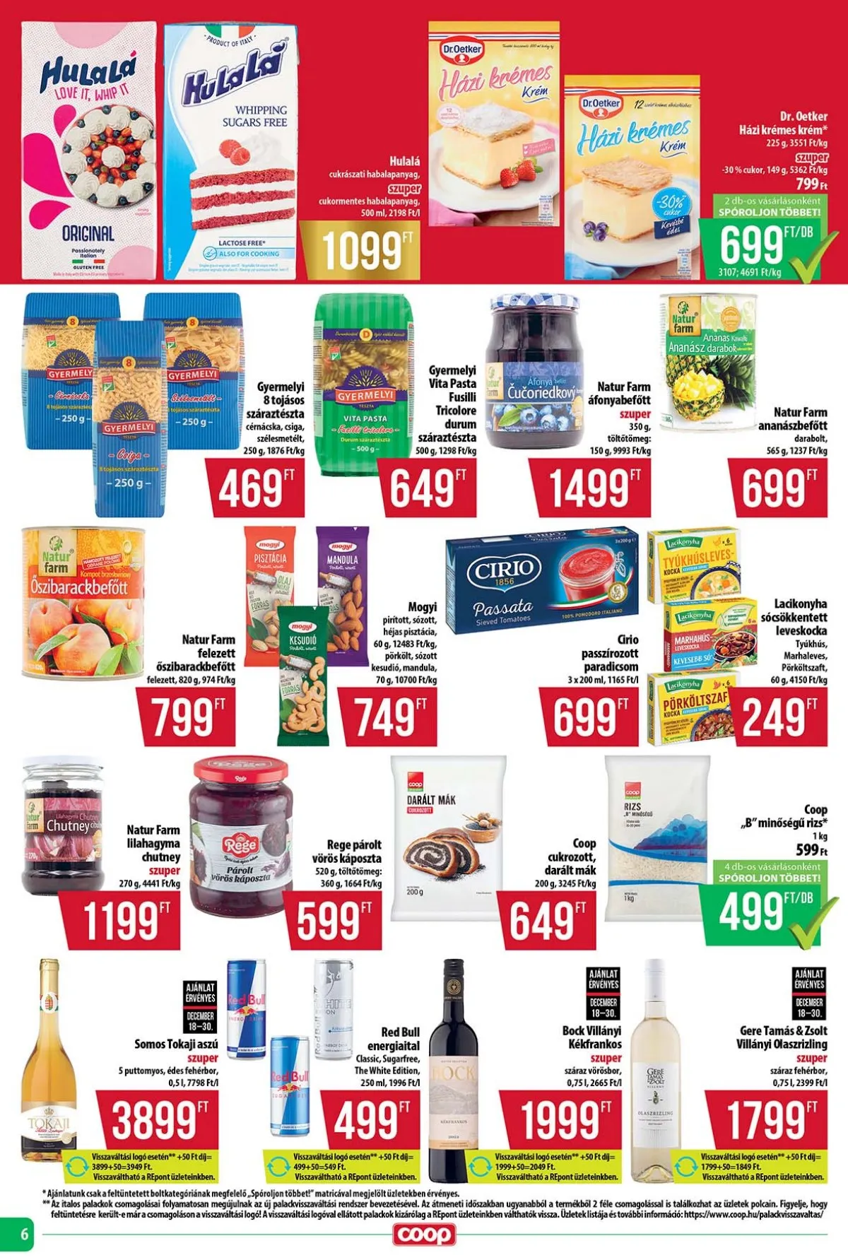 Coop akciós újság Tisza 12.18–12.23 – 6. oldal