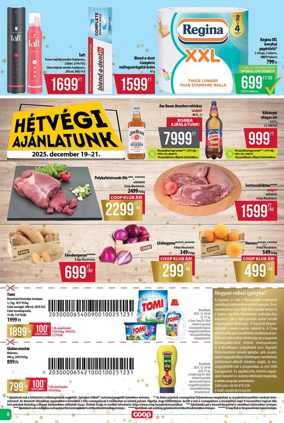 Coop akciós újság Tisza 12.18–12.23 – 8. oldal