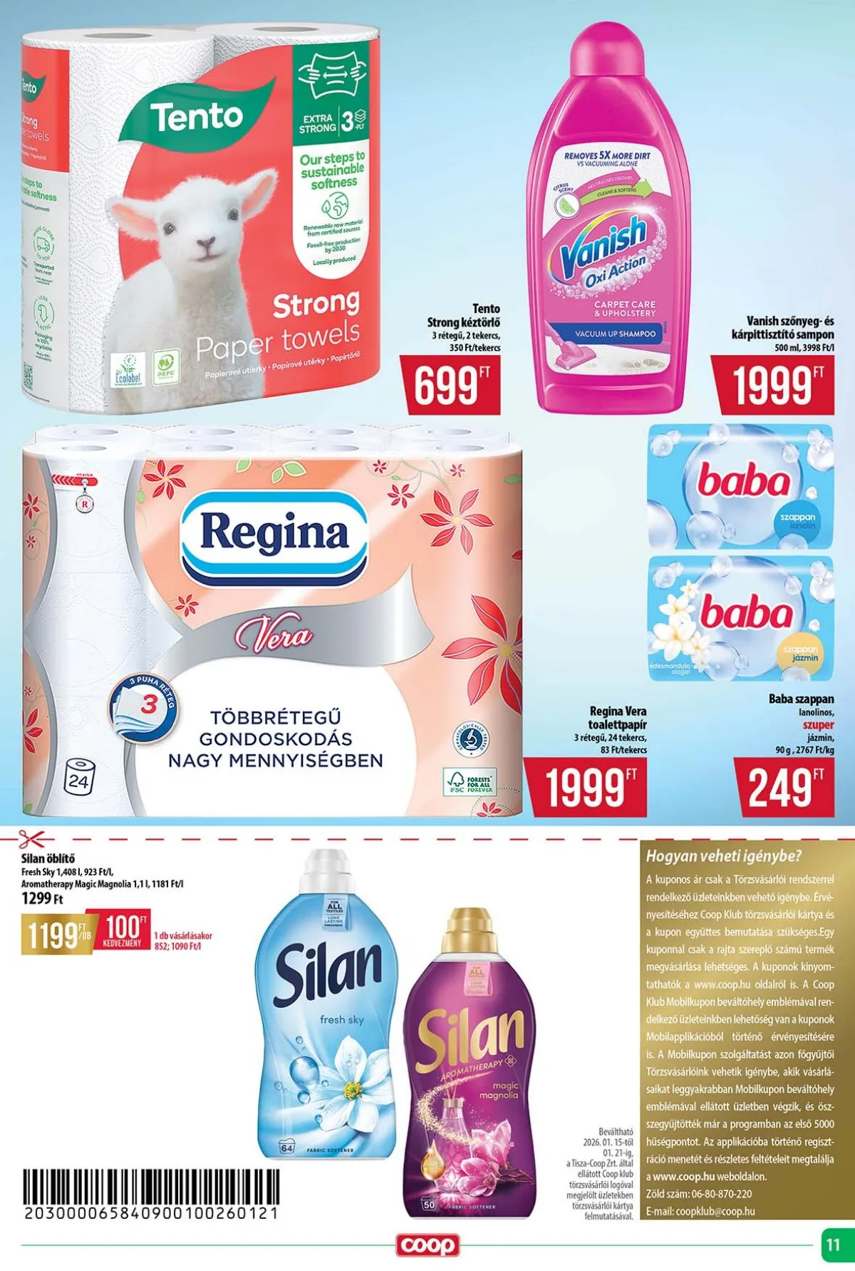 Coop akciós újság Tisza 01.15–01.21 – 11. oldal