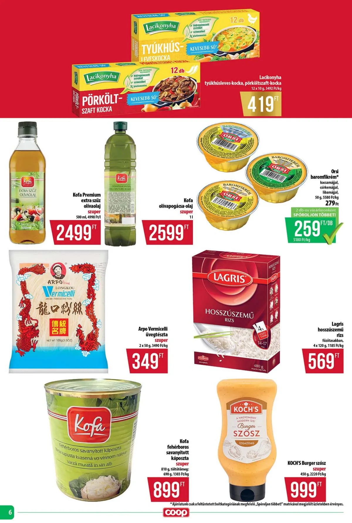 Coop akciós újság Tisza 01.15–01.21 – 6. oldal