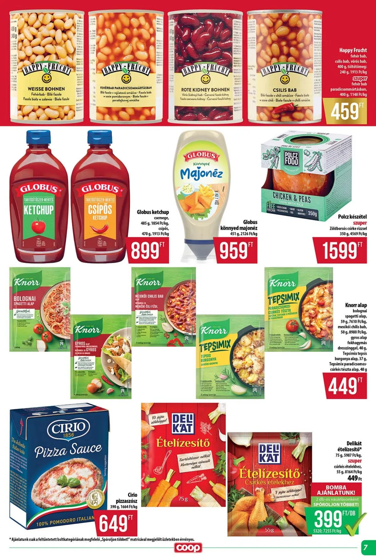 Coop akciós újság Tisza 01.15–01.21 – 7. oldal