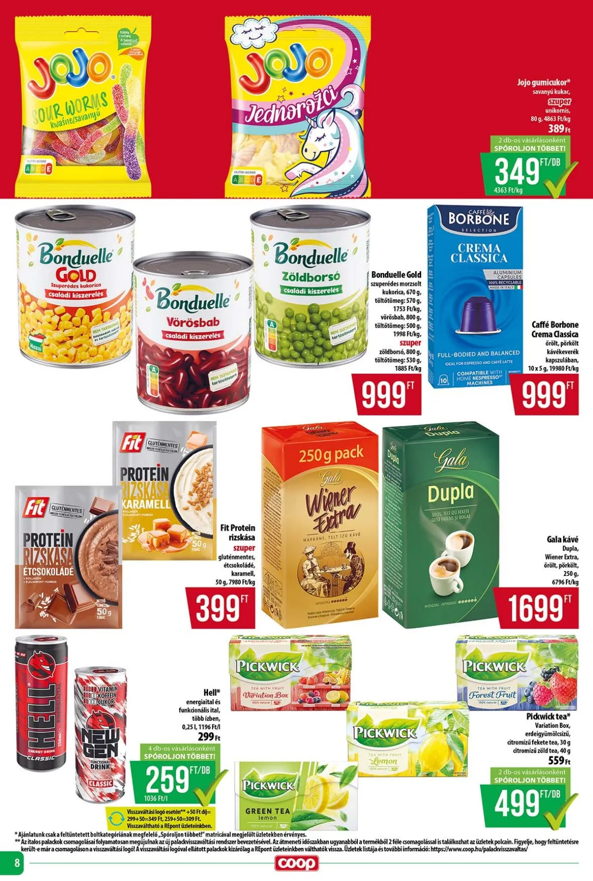 Coop akciós újság Tisza 01.15–01.21 – 8. oldal