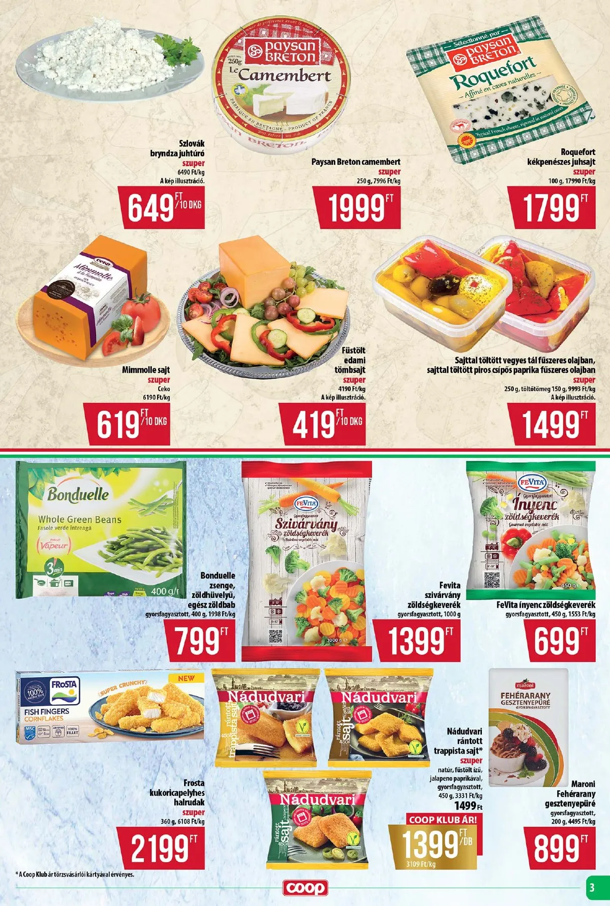 Coop akciós újság Tisza 01.22–01.28 – 3. oldal