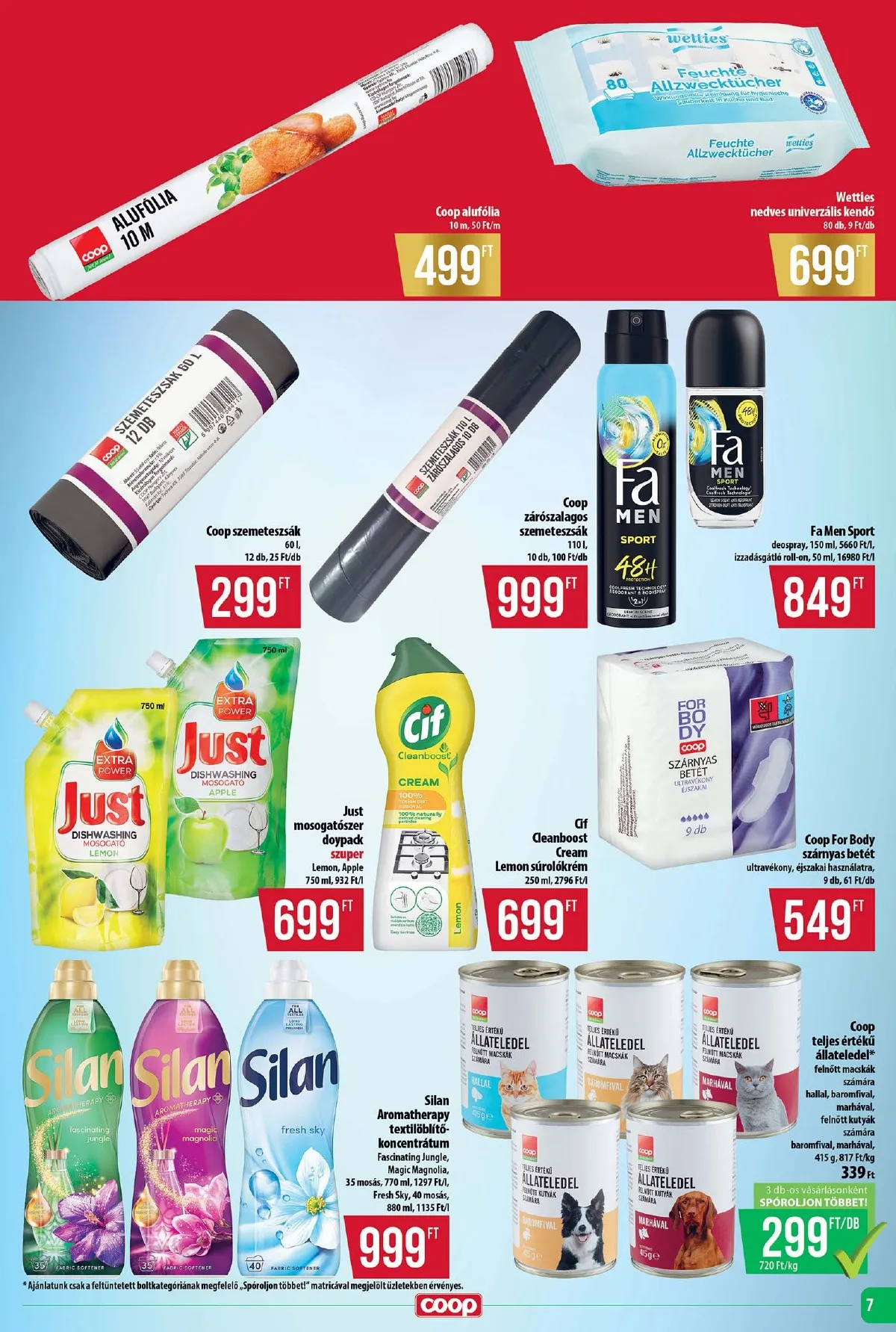 Coop akciós újság Tisza 01.22–01.28 – 7. oldal