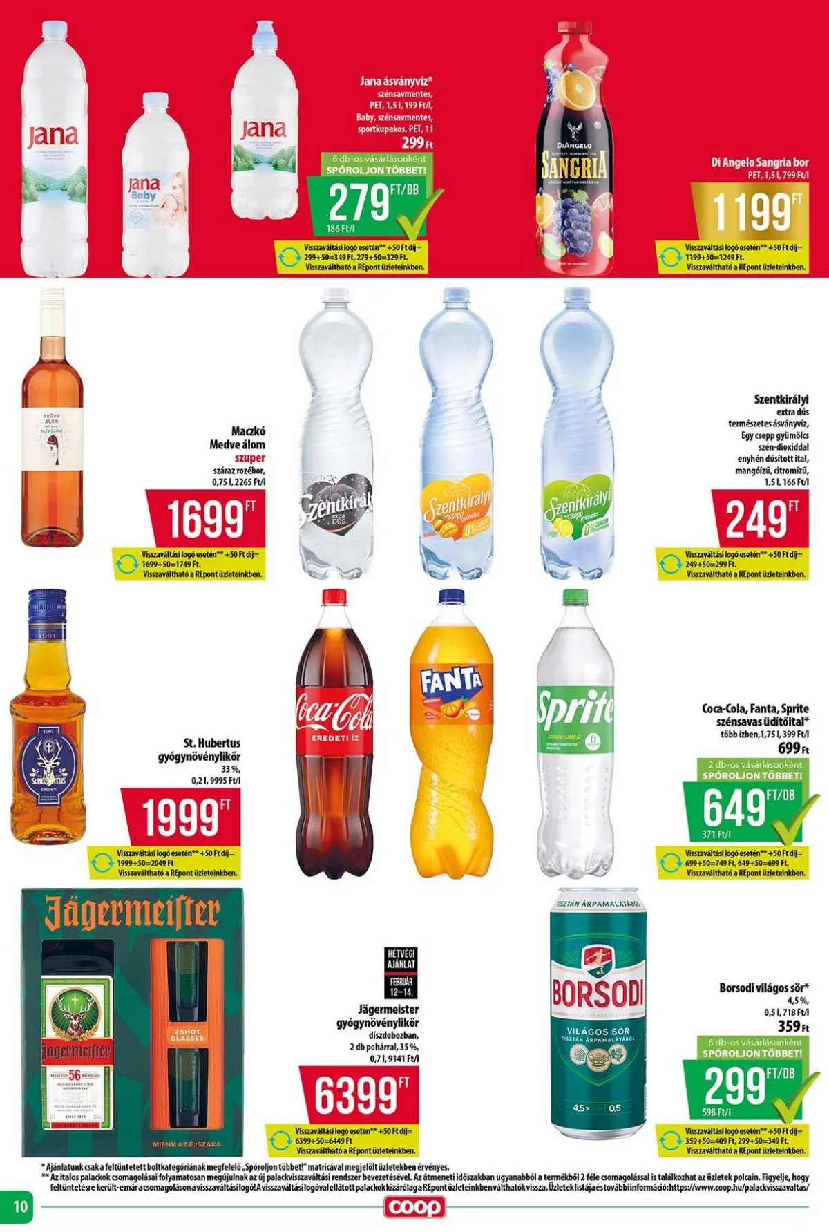 Coop akciós újság Tisza 02.12–02.18 – 10. oldal