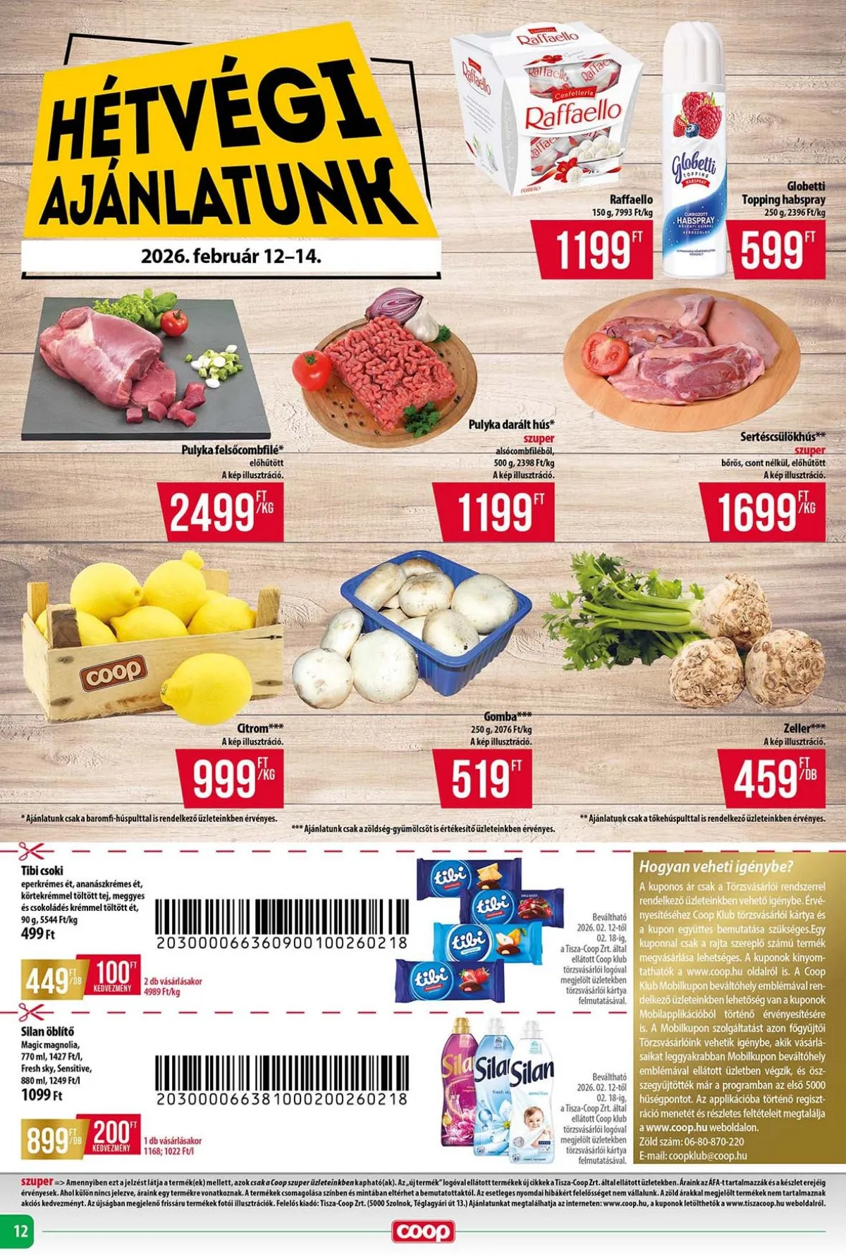 Coop akciós újság Tisza 02.12–02.18 – 12. oldal
