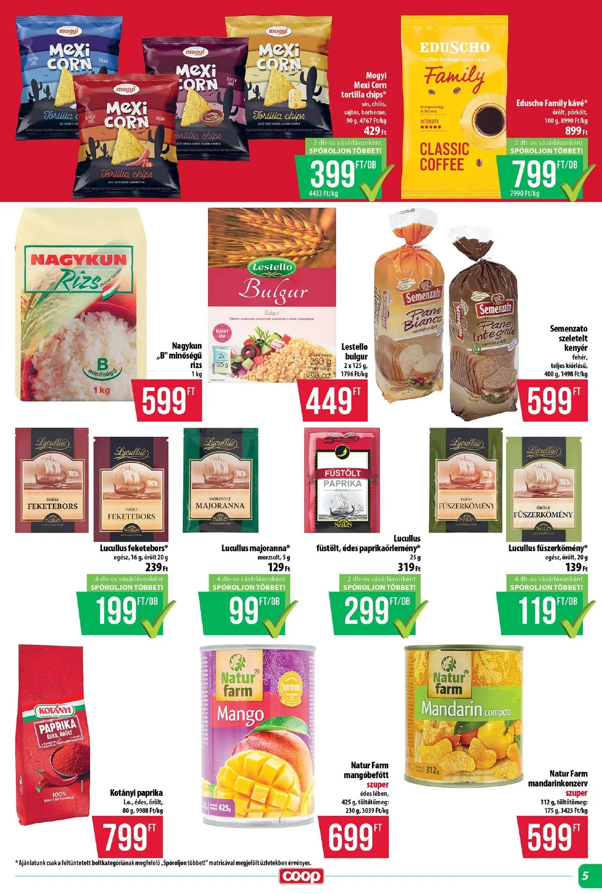 Coop akciós újság Tisza 02.19–02.25 – 5. oldal