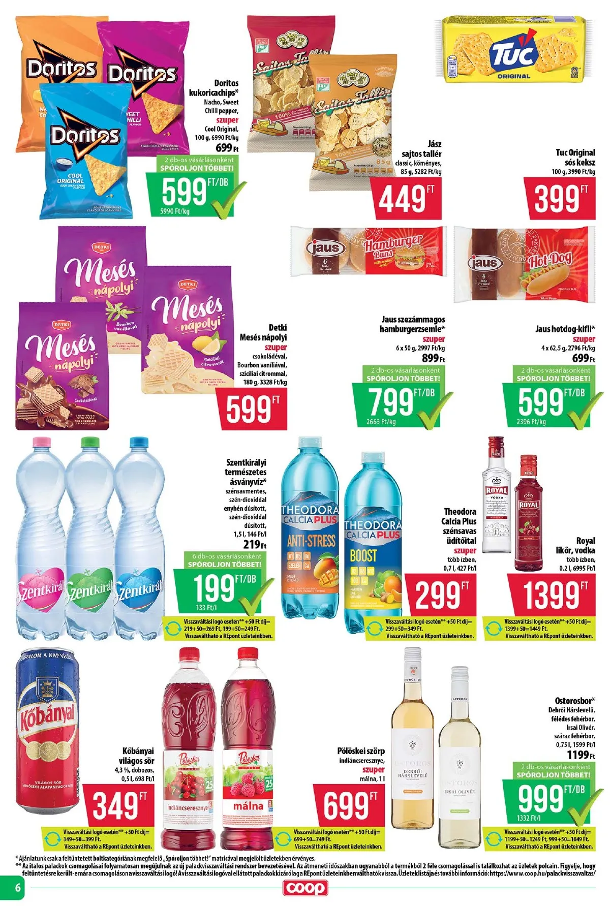 Coop akciós újság Tisza 02.19–02.25 – 6. oldal