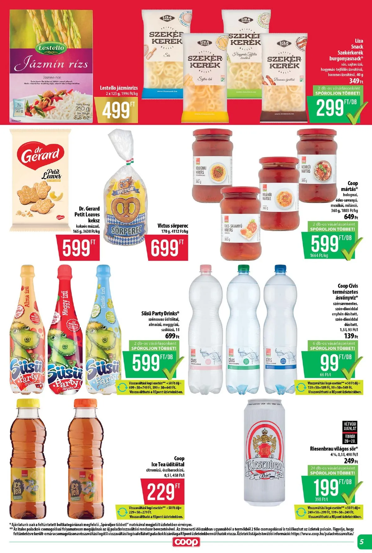Coop akciós újság Tisza 02.26–03.04 – 5. oldal