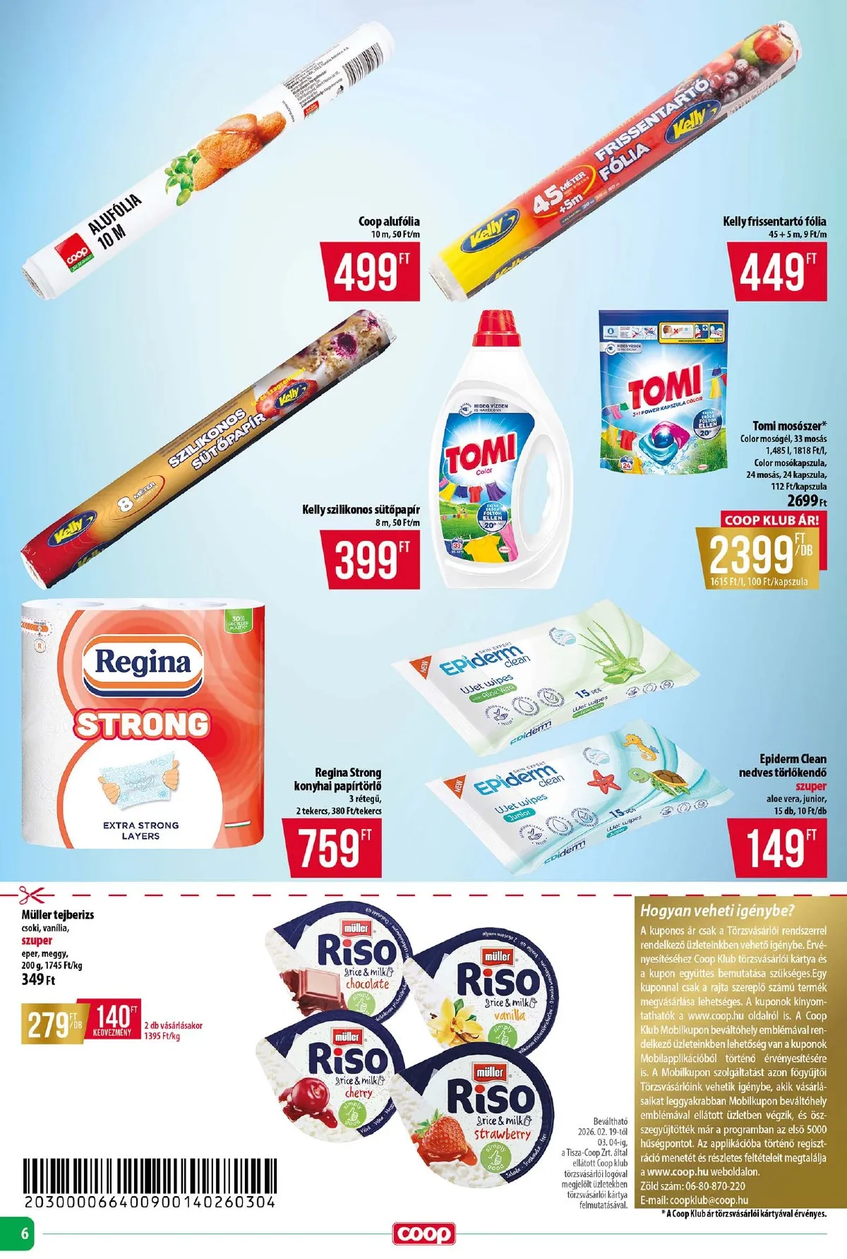 Coop akciós újság Tisza 02.26–03.04 – 6. oldal