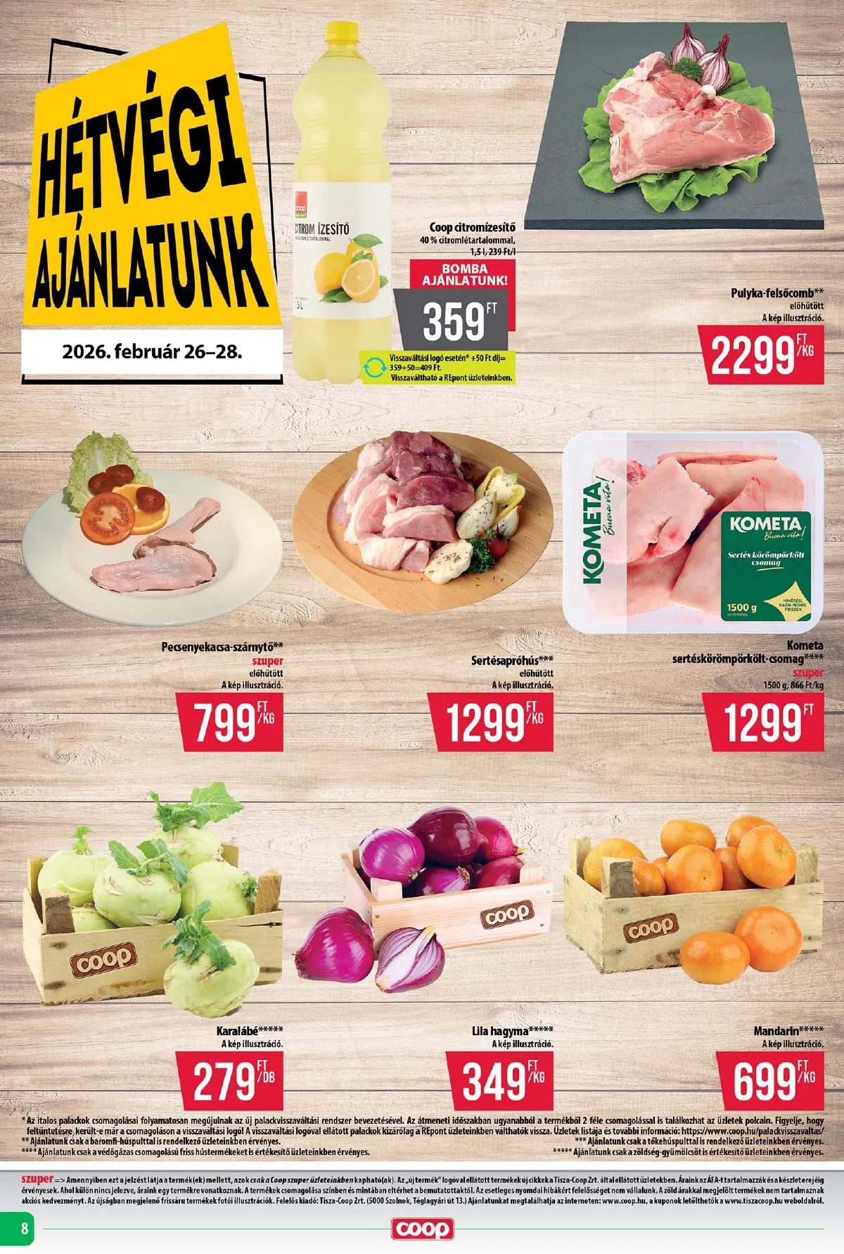 Coop akciós újság Tisza 02.26–03.04 – 8. oldal