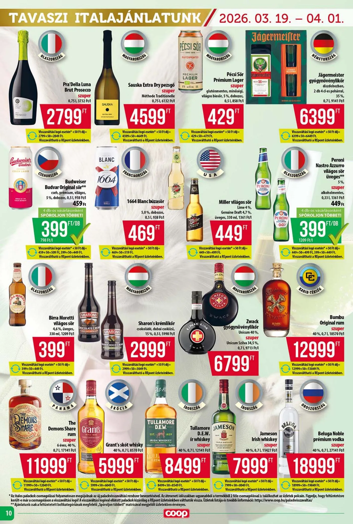Coop akciós újság Tisza 03.19–03.25 – 10. oldal