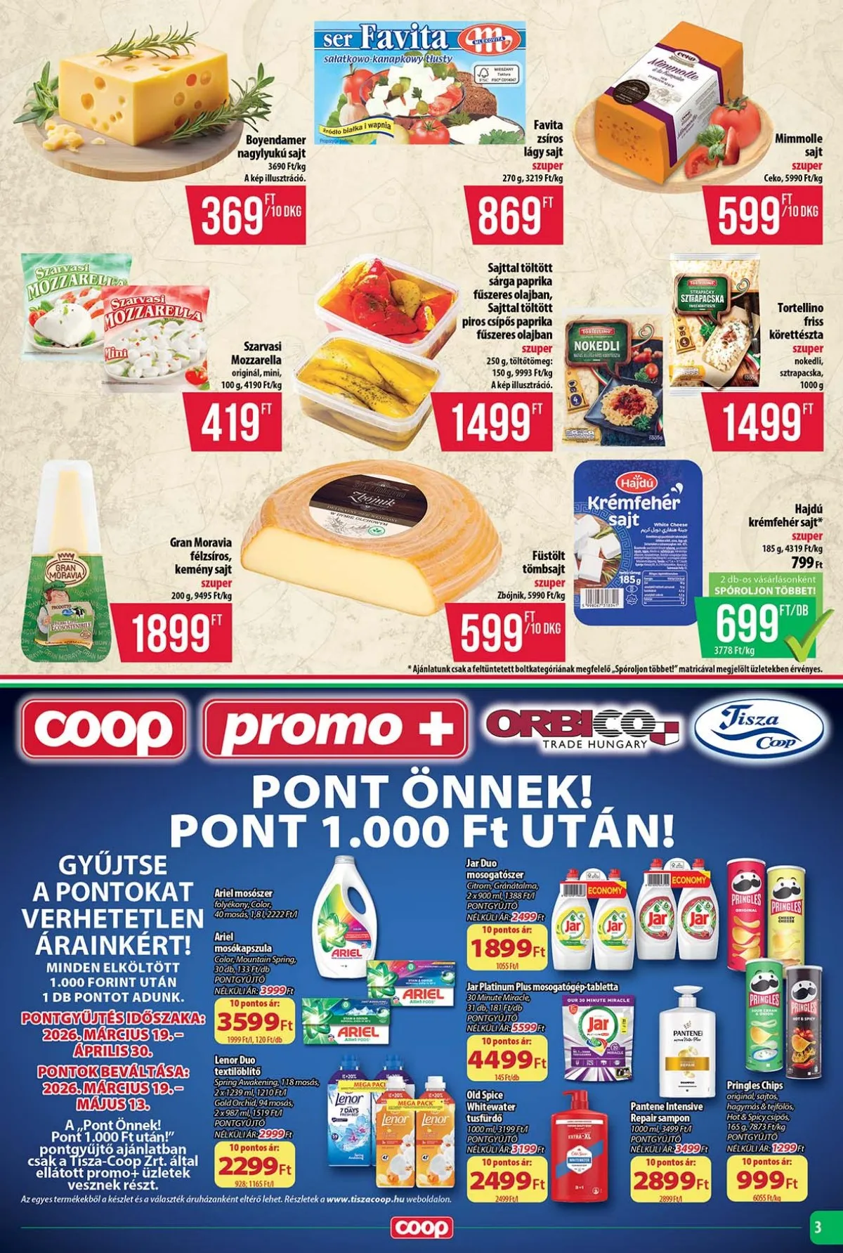 Coop akciós újság Tisza 03.19–03.25 – 3. oldal