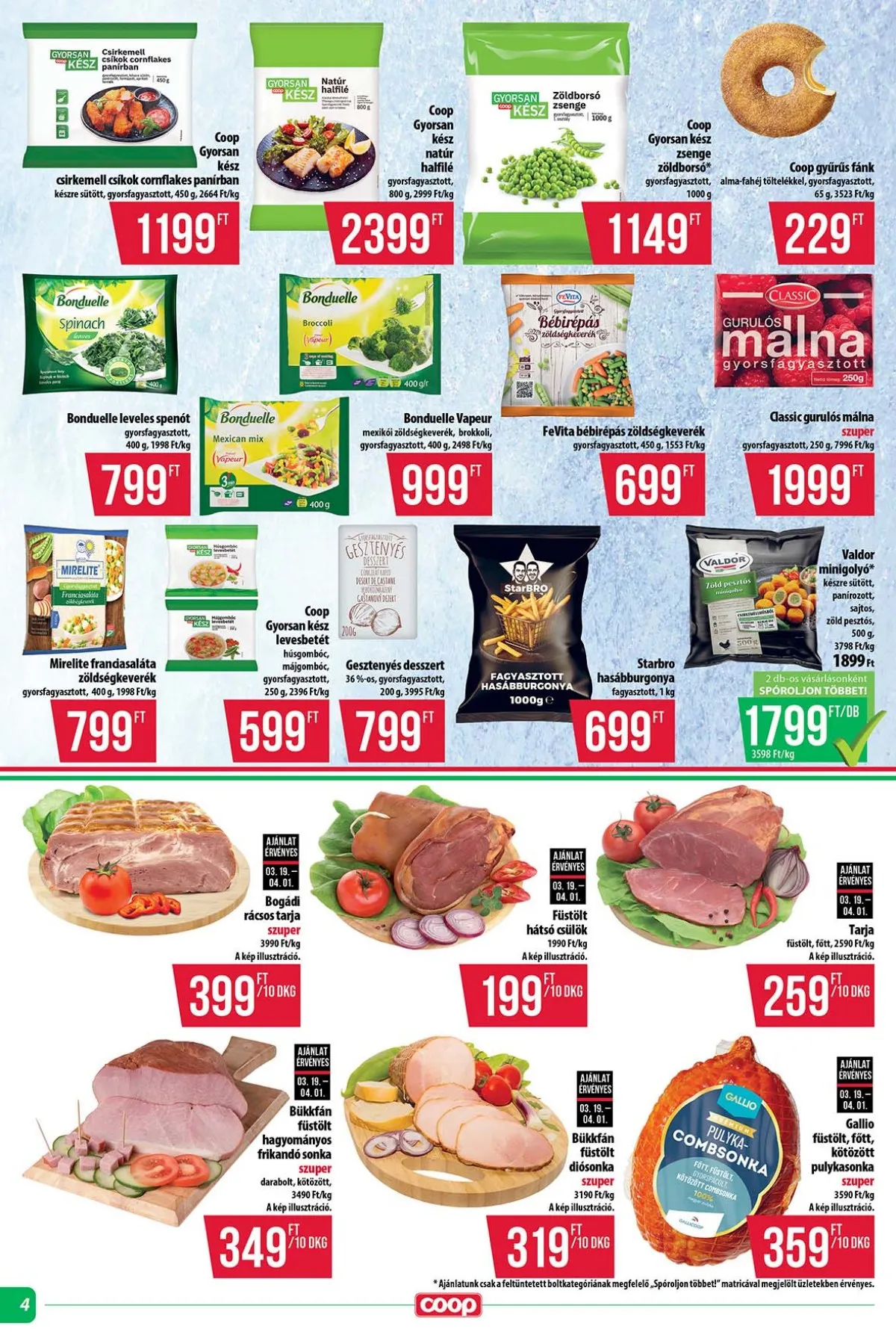 Coop akciós újság Tisza 03.19–03.25 – 4. oldal