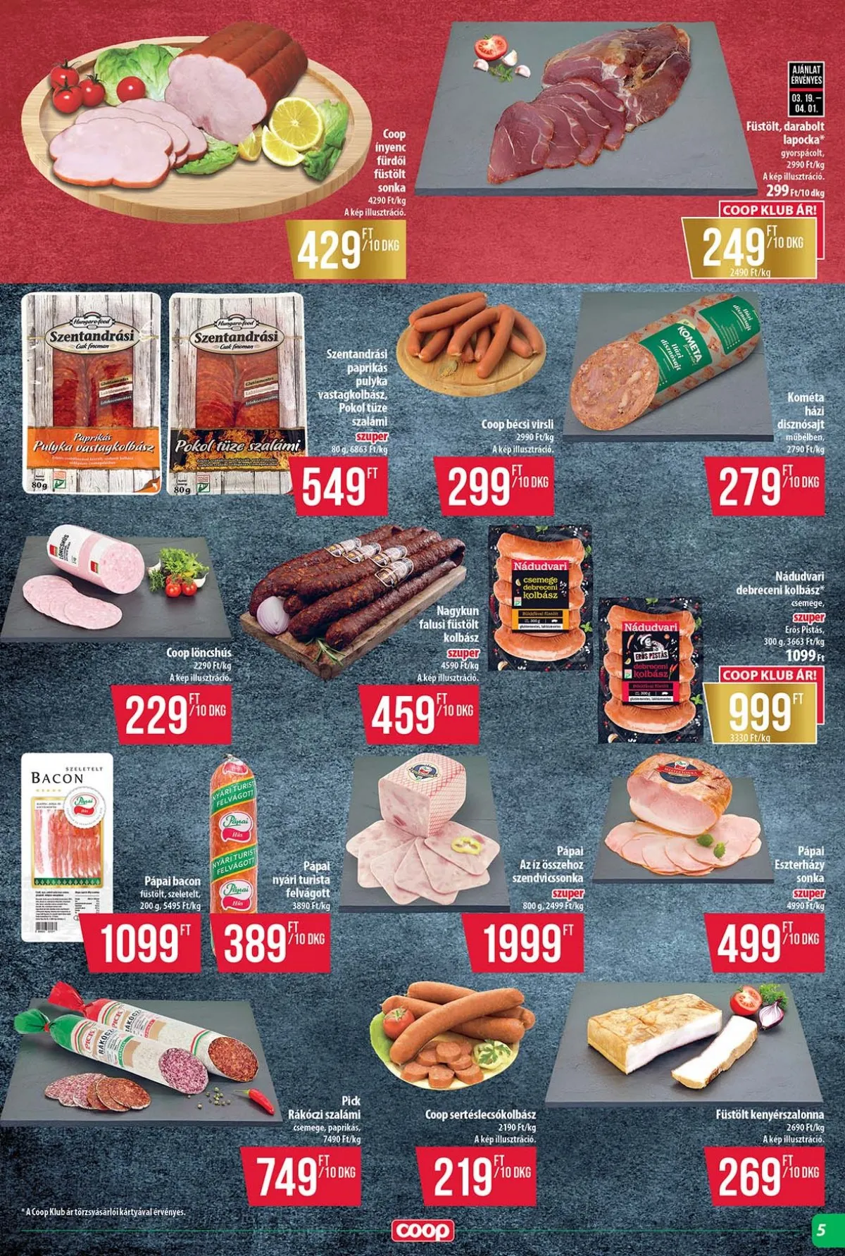 Coop akciós újság Tisza 03.19–03.25 – 5. oldal
