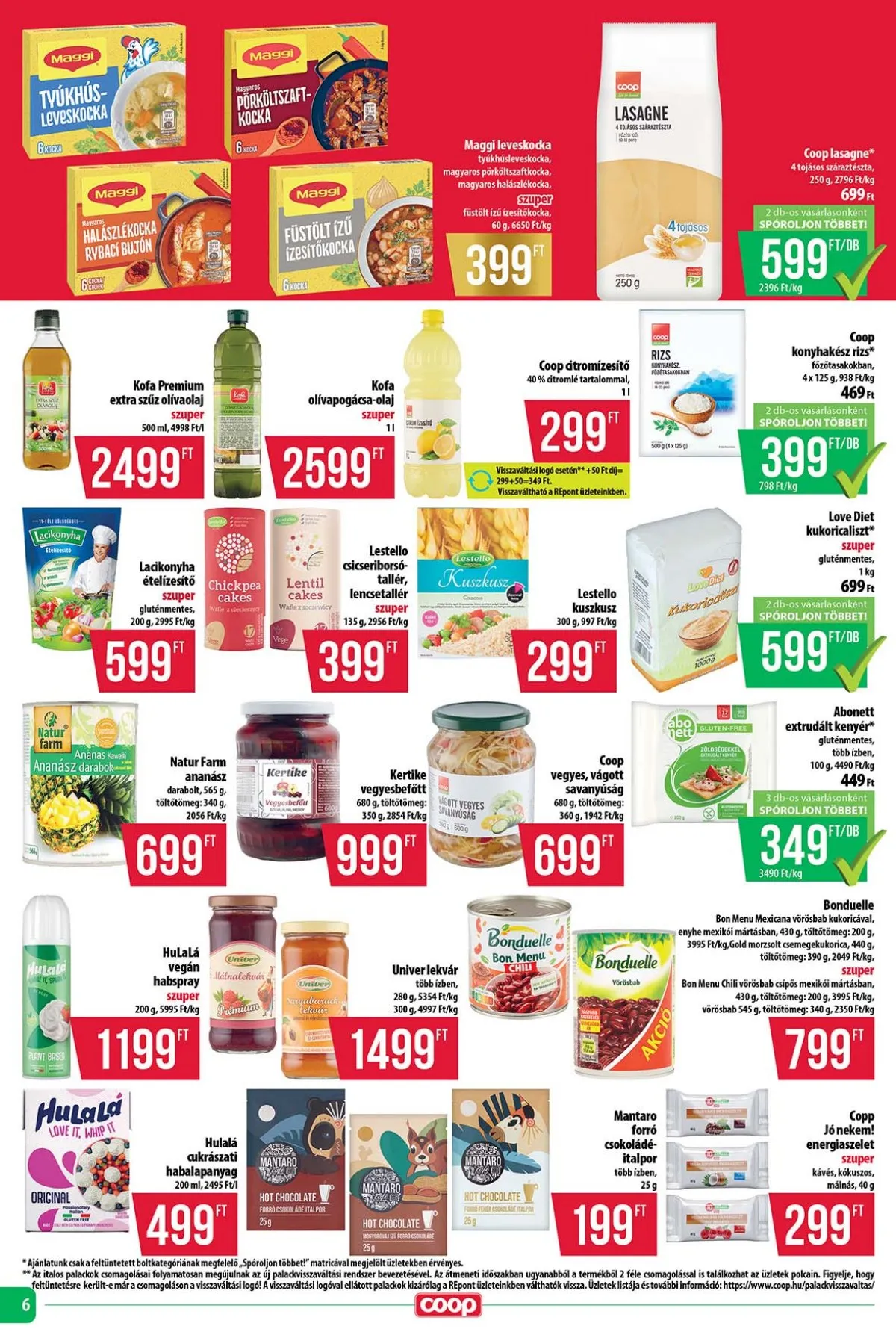 Coop akciós újság Tisza 03.19–03.25 – 6. oldal
