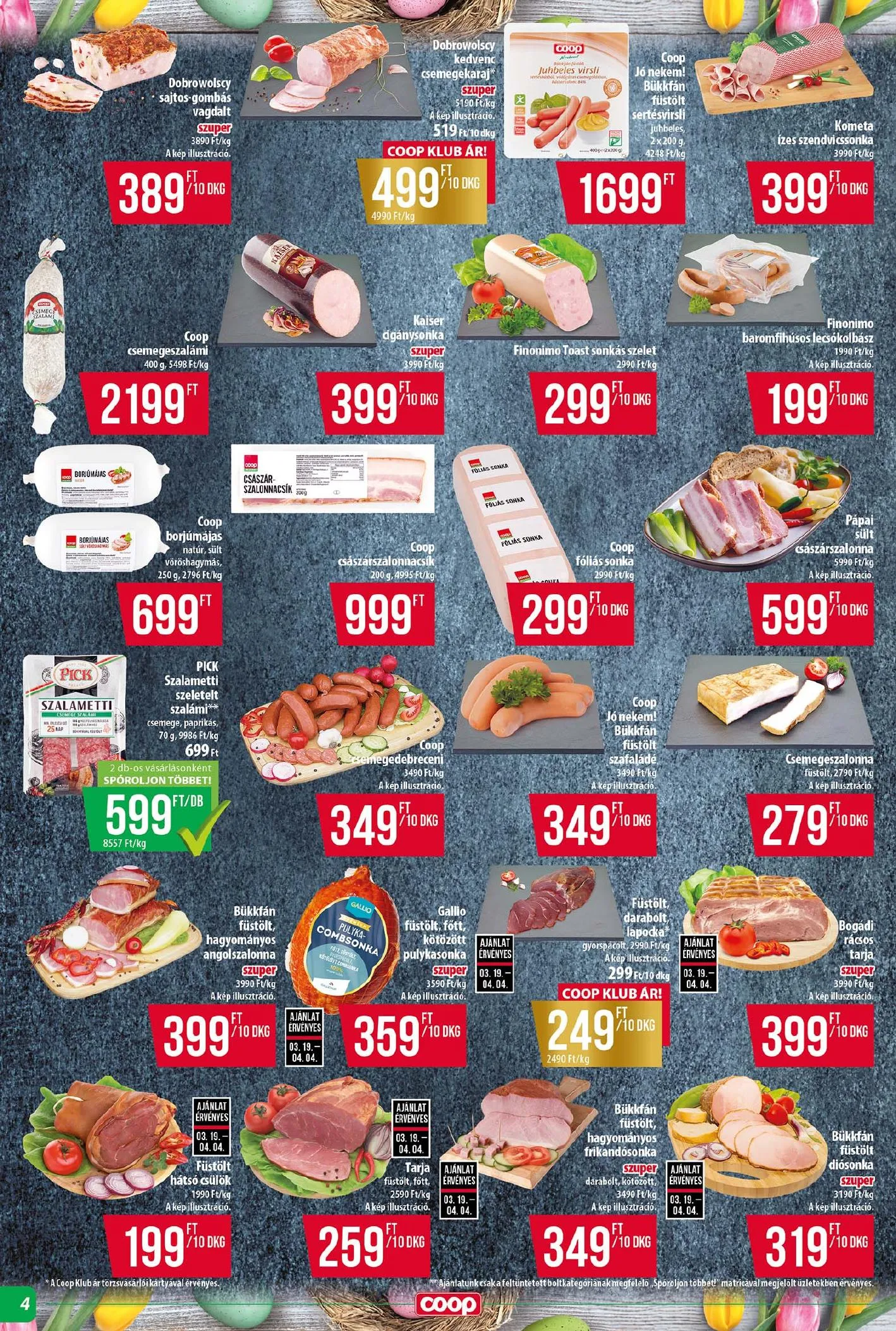 Coop akciós újság Tisza 03.26–04.01 – 4. oldal