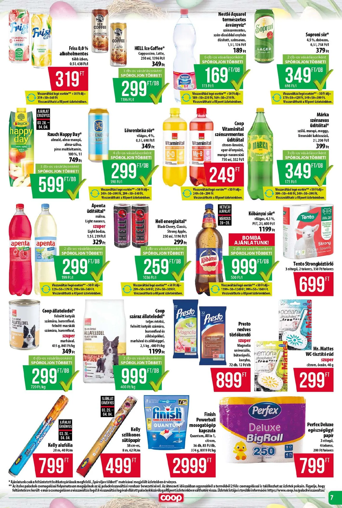 Coop akciós újság Tisza 03.26–04.01 – 7. oldal
