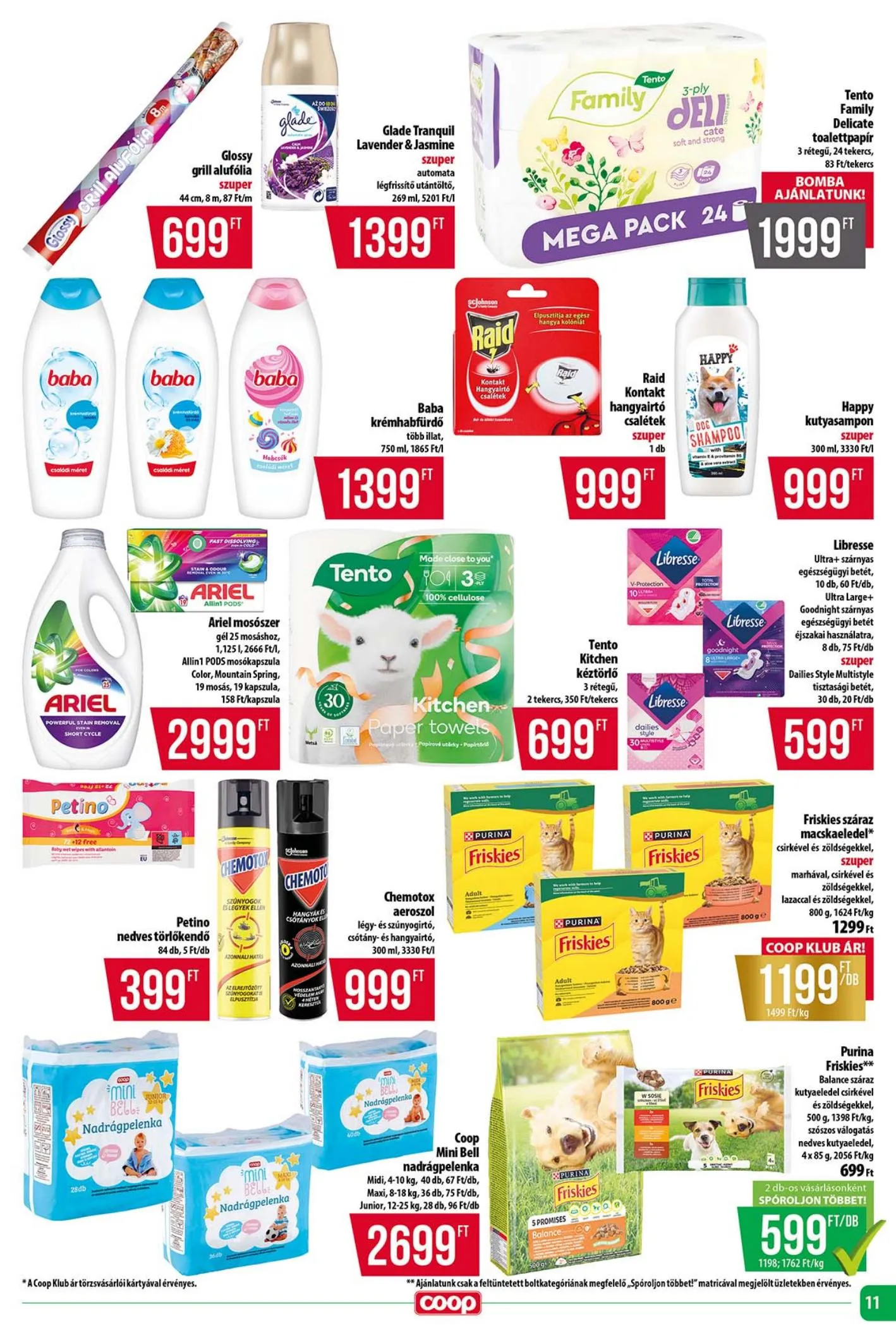 Coop akciós újság Tisza 04.16–04.22 – 11. oldal