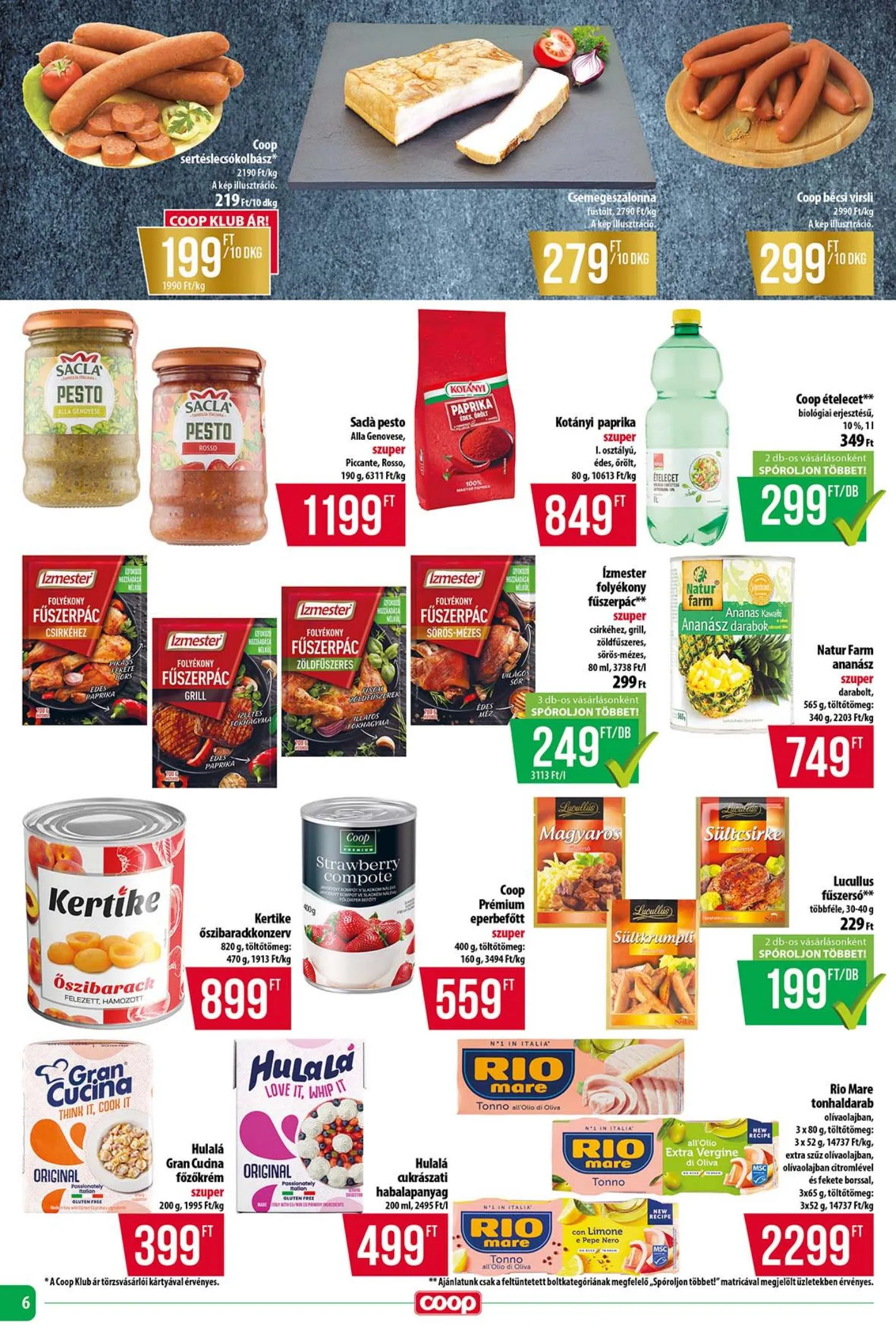 Coop akciós újság Tisza 04.16–04.22 – 6. oldal