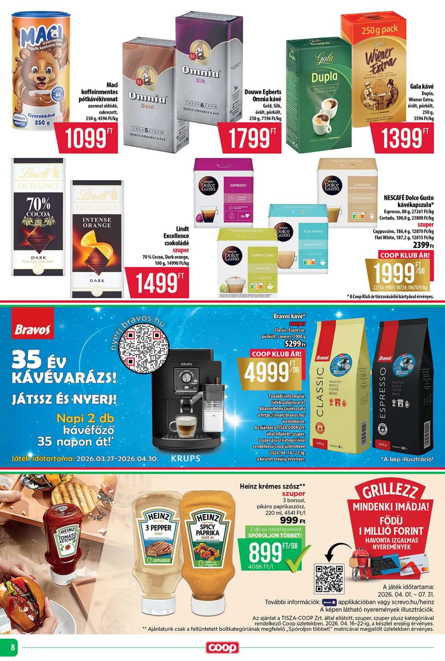 Coop akciós újság Tisza 04.16–04.22 – 8. oldal