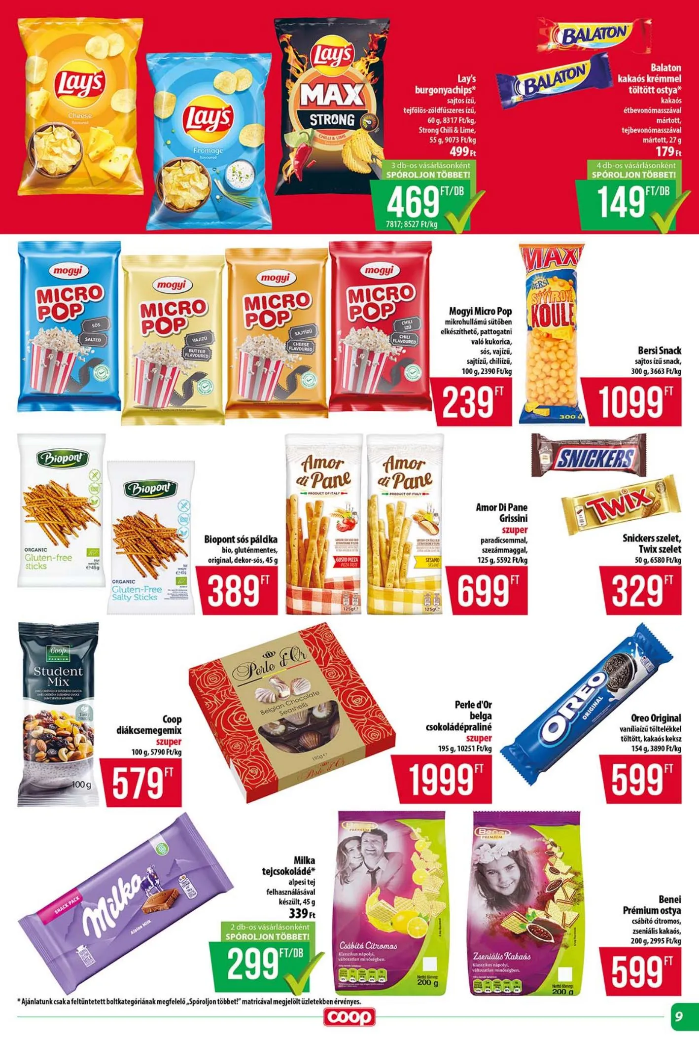 Coop akciós újság Tisza 04.16–04.22 – 9. oldal