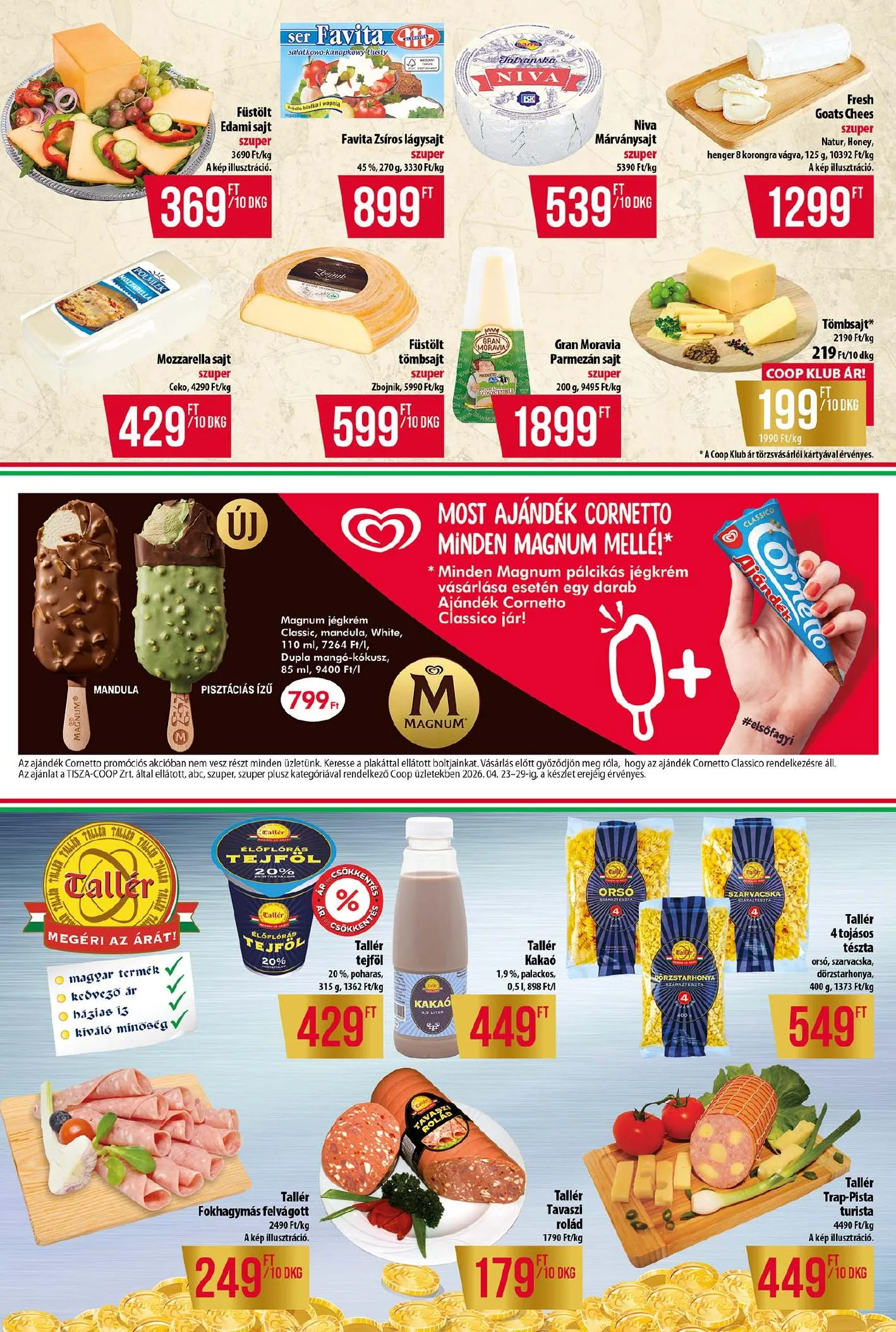 Coop akciós újság Tisza 04.23–04.29 – 3. oldal