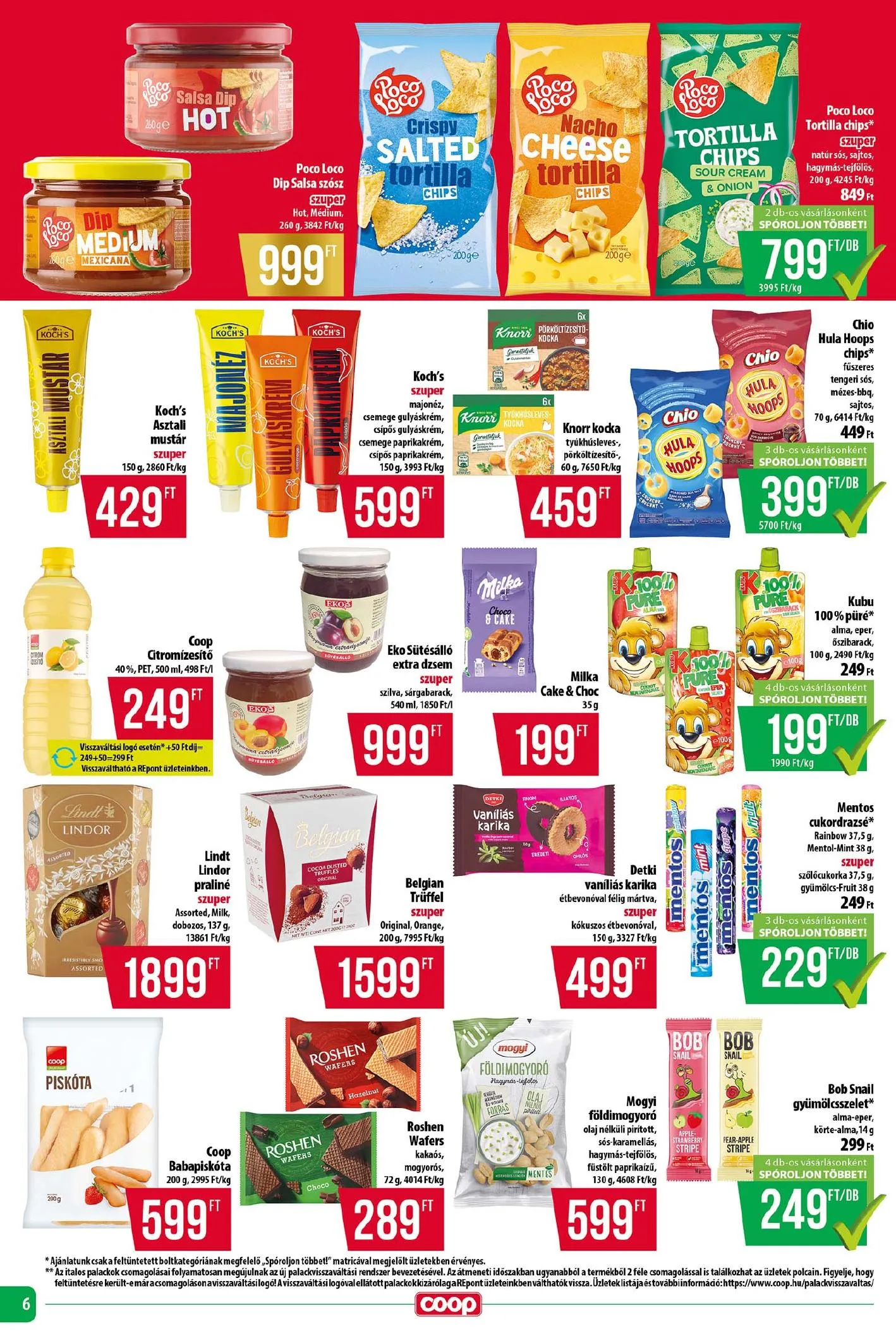 Coop akciós újság Tisza 04.23–04.29 – 6. oldal