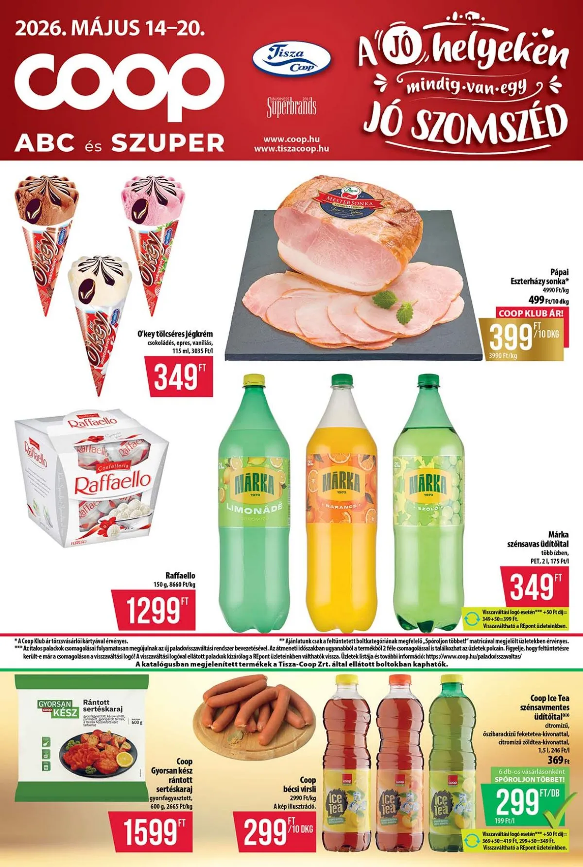 Coop akciós újság Tisza 05.14–05.20