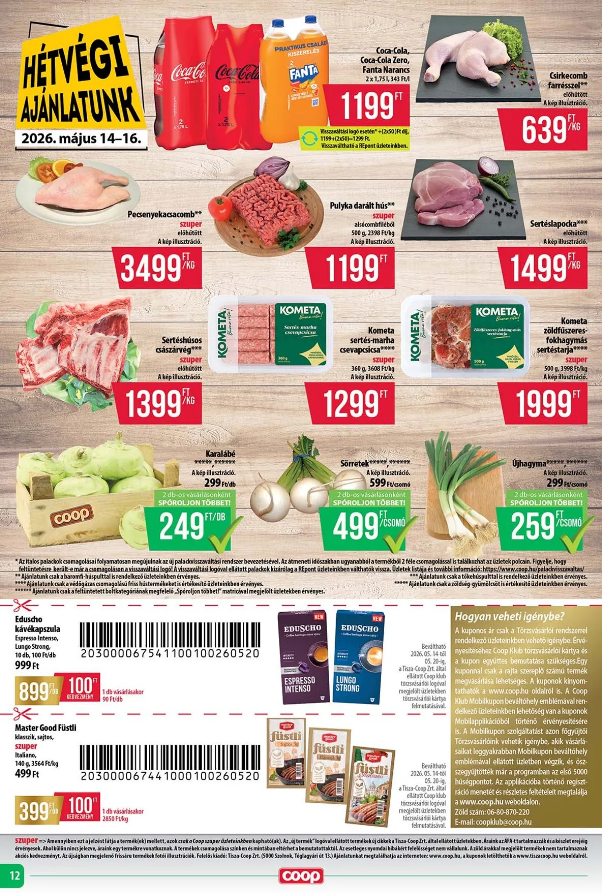 Coop akciós újság Tisza 05.14–05.20 – 12. oldal