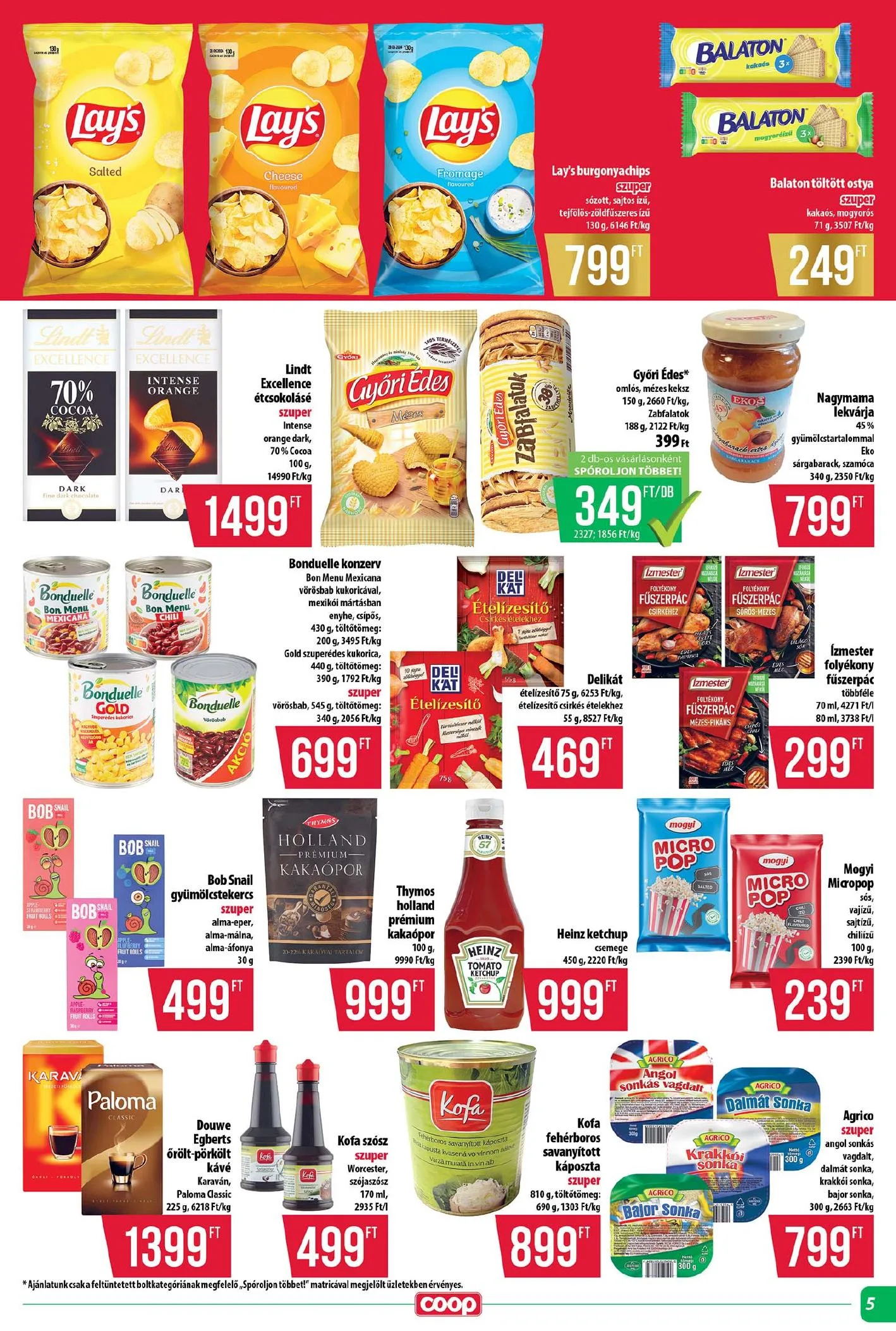 Coop akciós újság Tisza 05.21–05.27 – 5. oldal