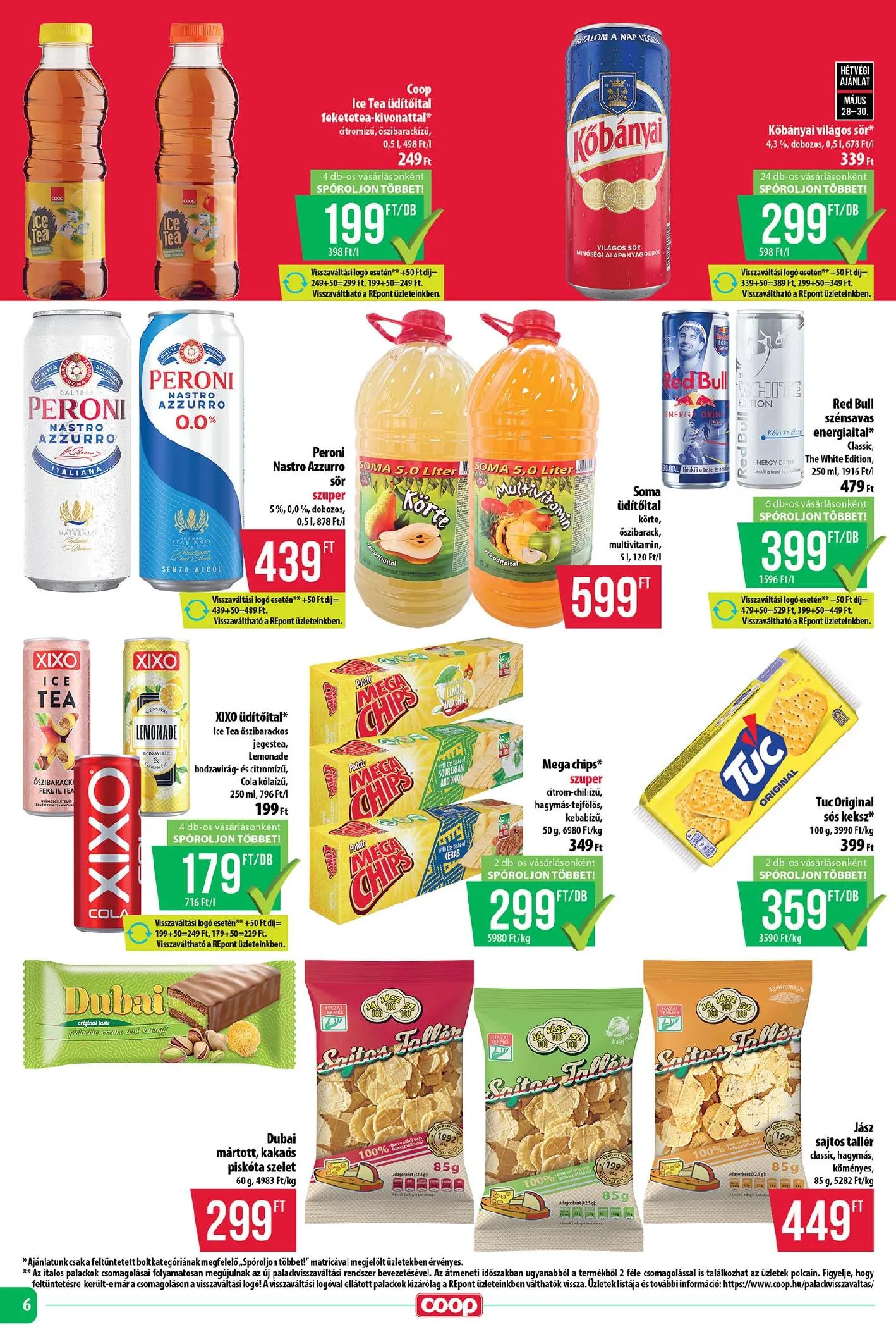 Coop akciós újság Tisza 05.28–06.03 – 6. oldal