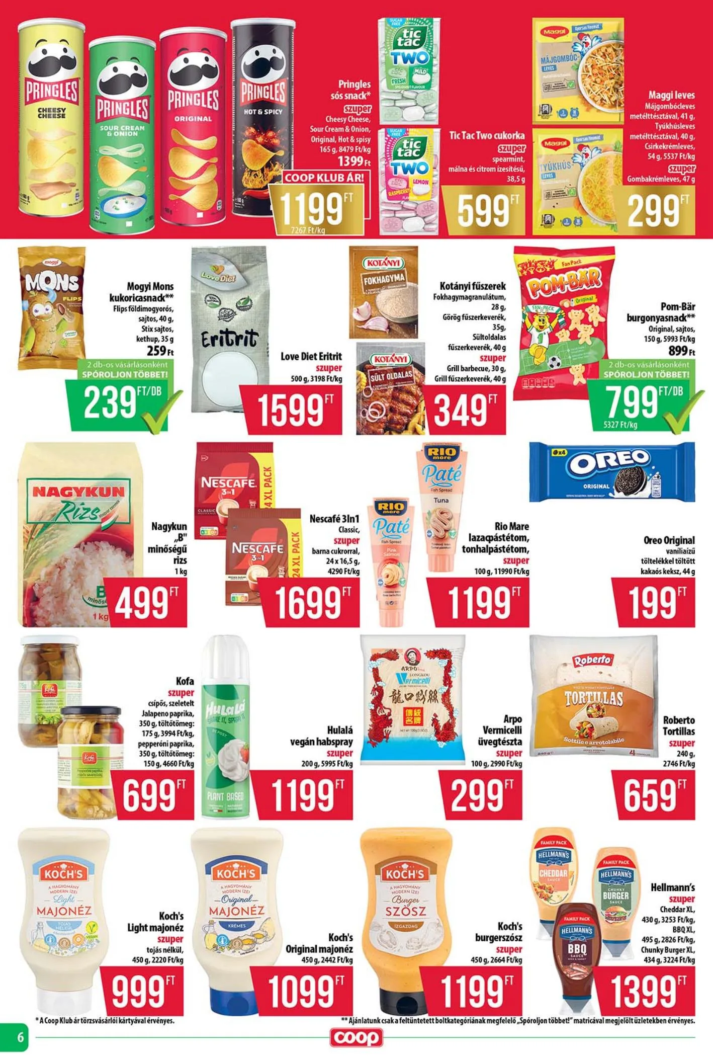 Coop akciós újság Tisza 06.18–06.24 – 6. oldal