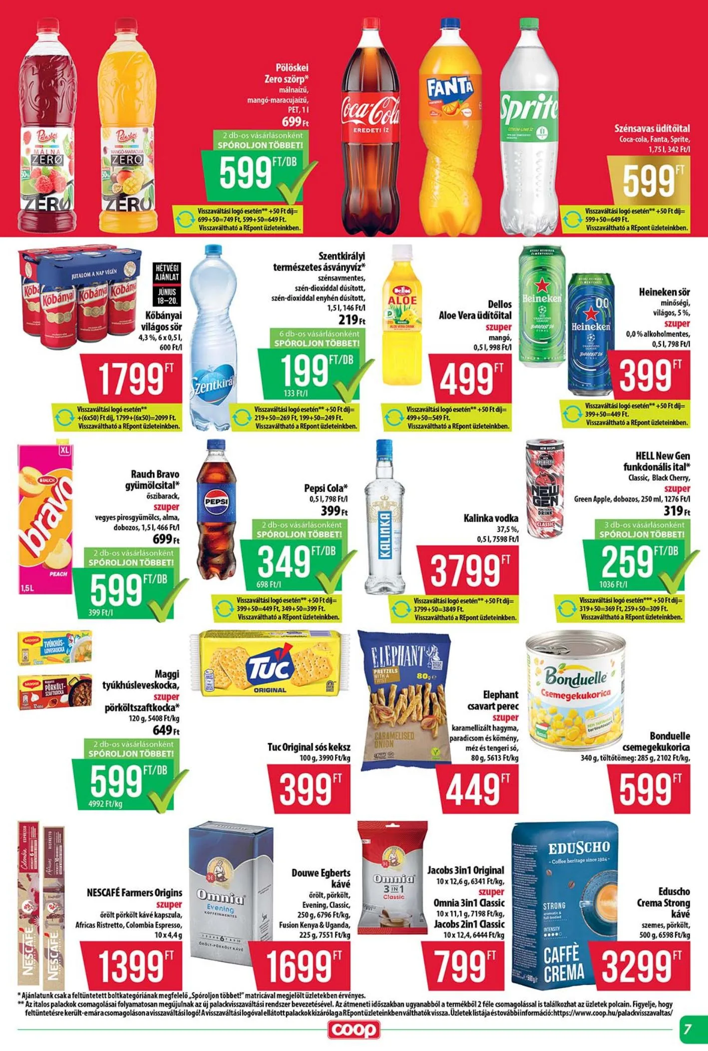 Coop akciós újság Tisza 06.18–06.24 – 7. oldal