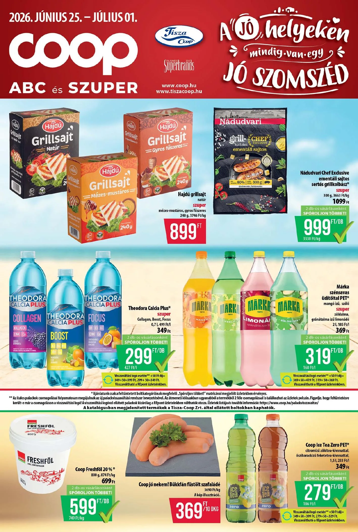 Coop akciós újság Tisza 06.25–07.01