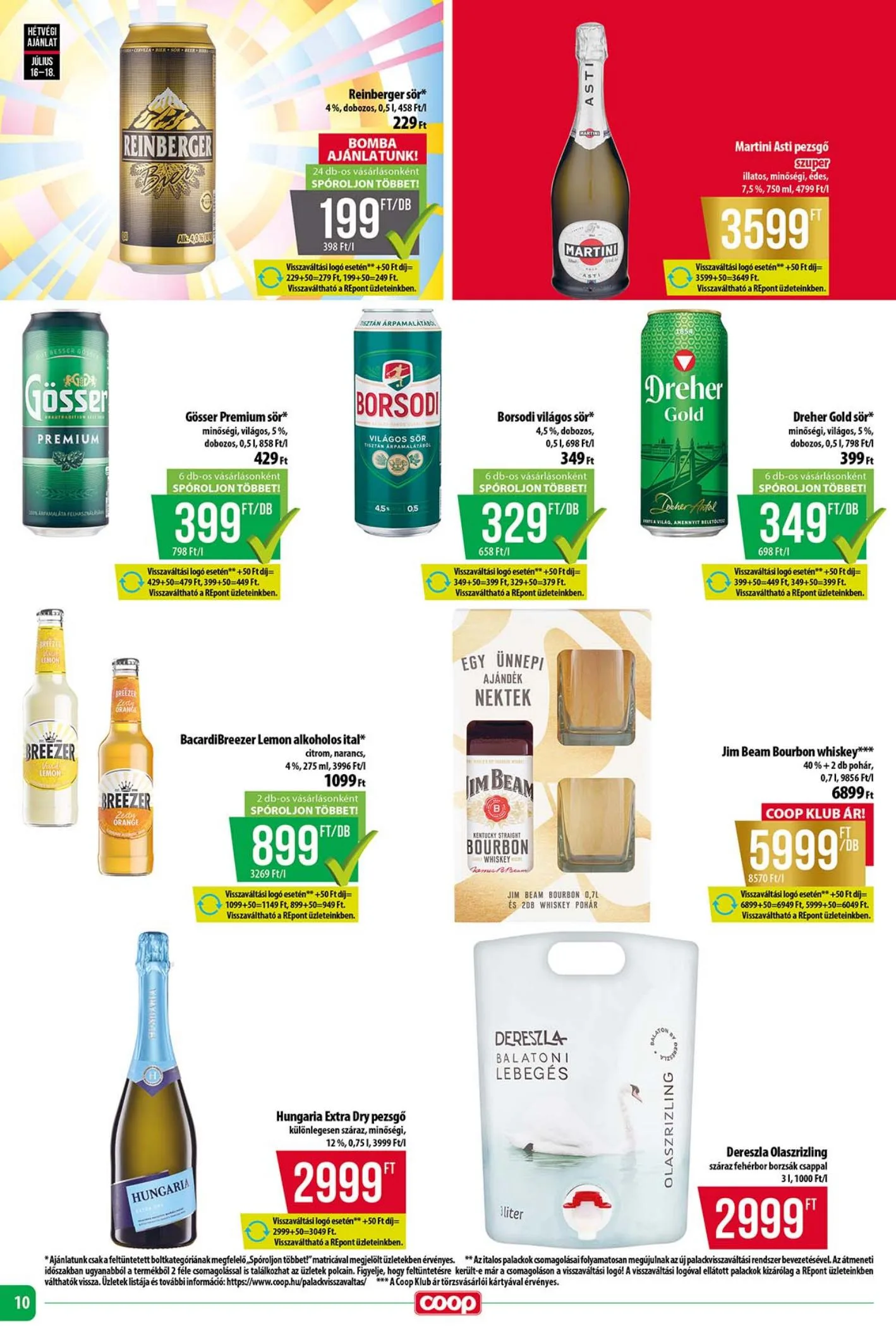Coop akciós újság Tisza 07.16–07.22 – 10. oldal