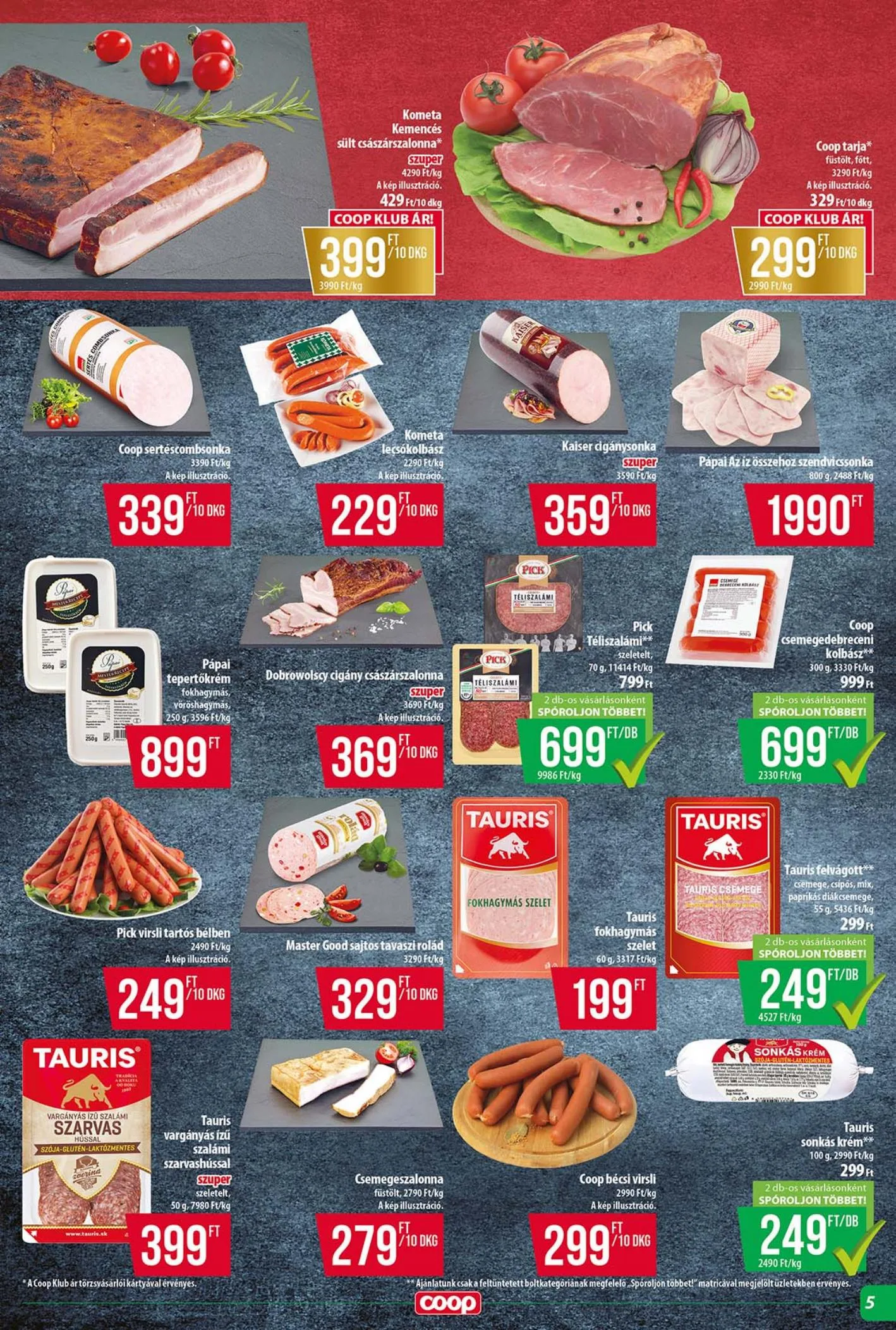 Coop akciós újság Tisza 07.16–07.22 – 5. oldal
