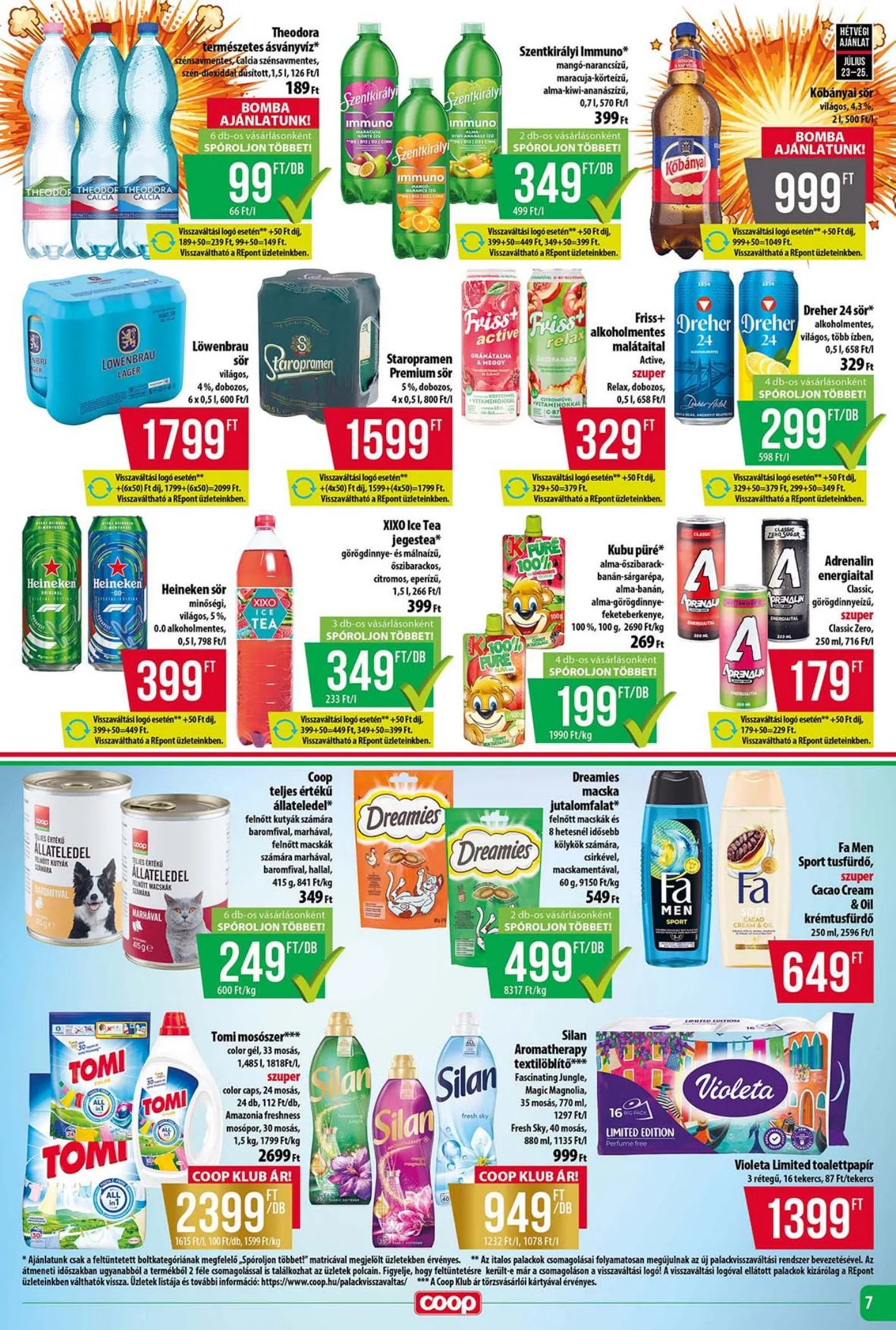 Coop akciós újság Tisza 07.23–07.29 – 7. oldal