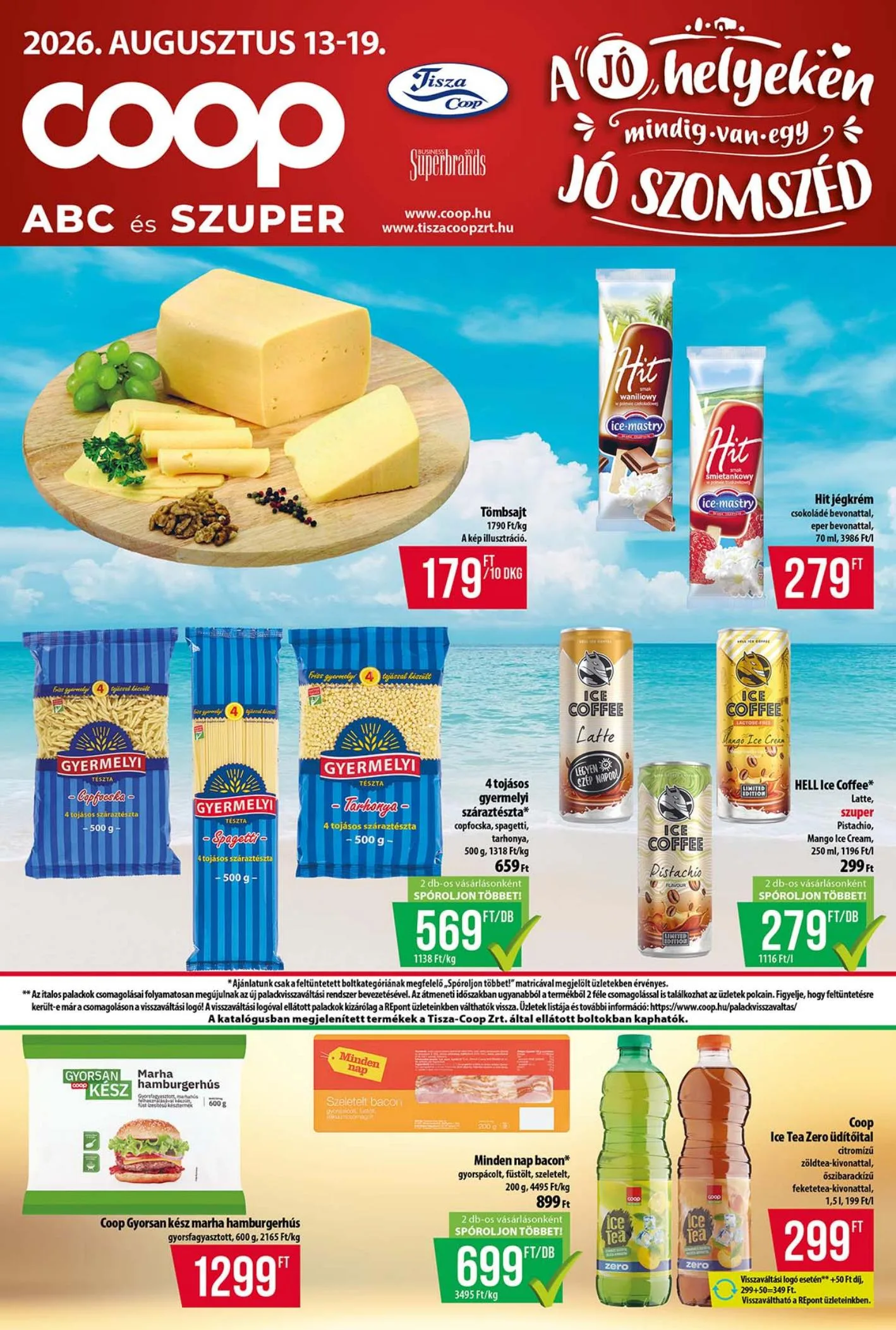 Coop akciós újság Tisza 08.13–08.19