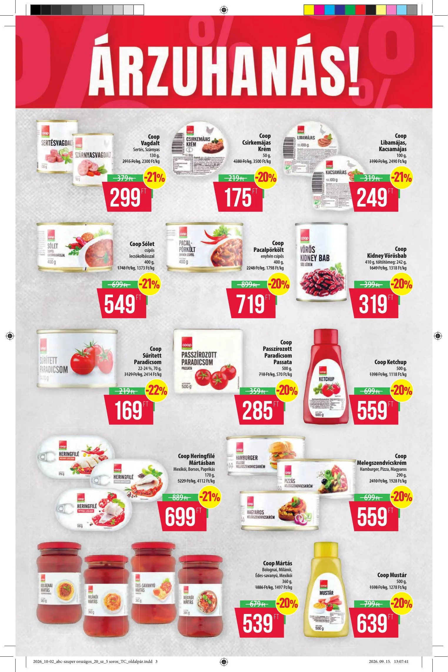Coop akciós újság Tisza 10.08–10.14 – 10. oldal