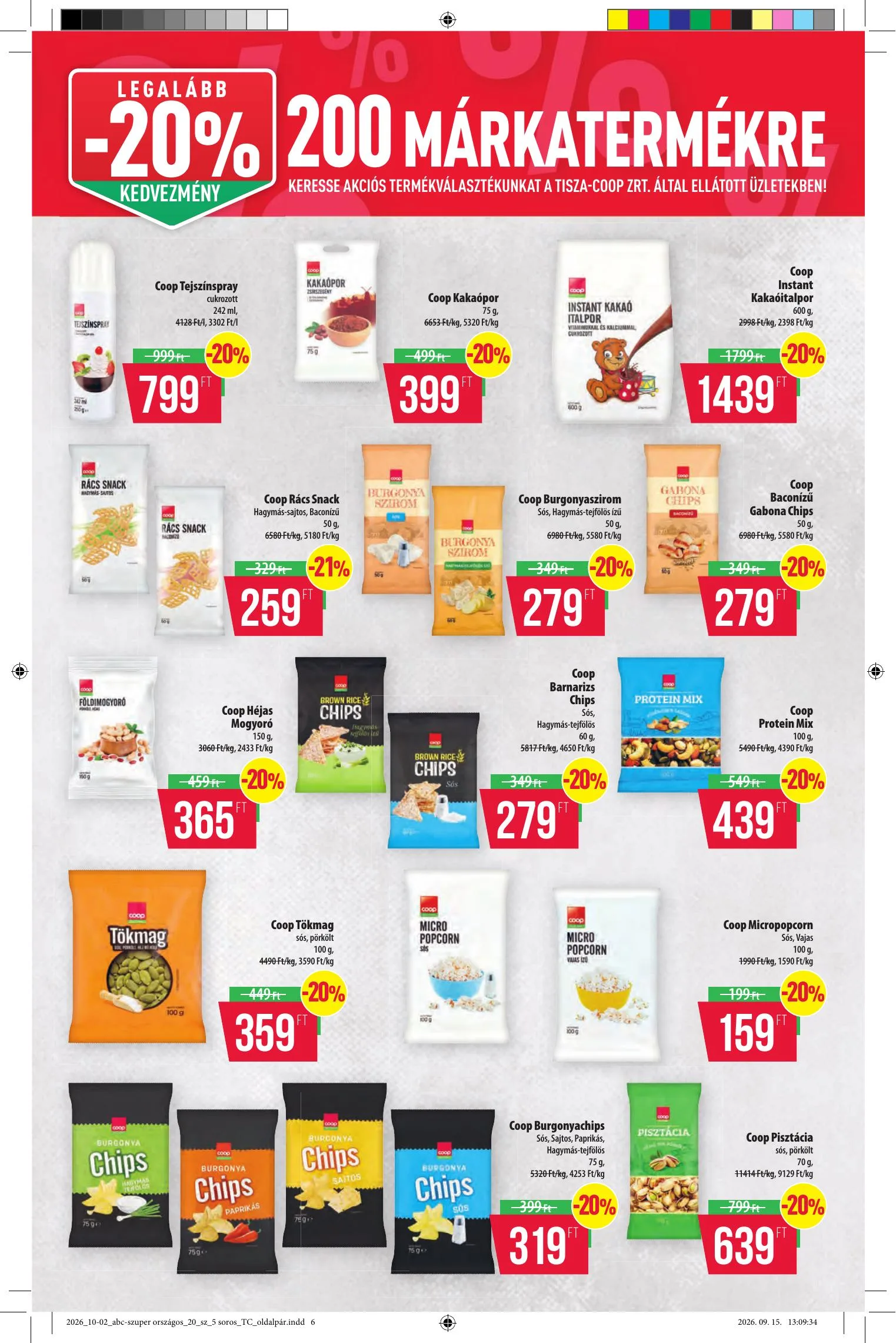 Coop akciós újság Tisza 10.08–10.14 – 13. oldal