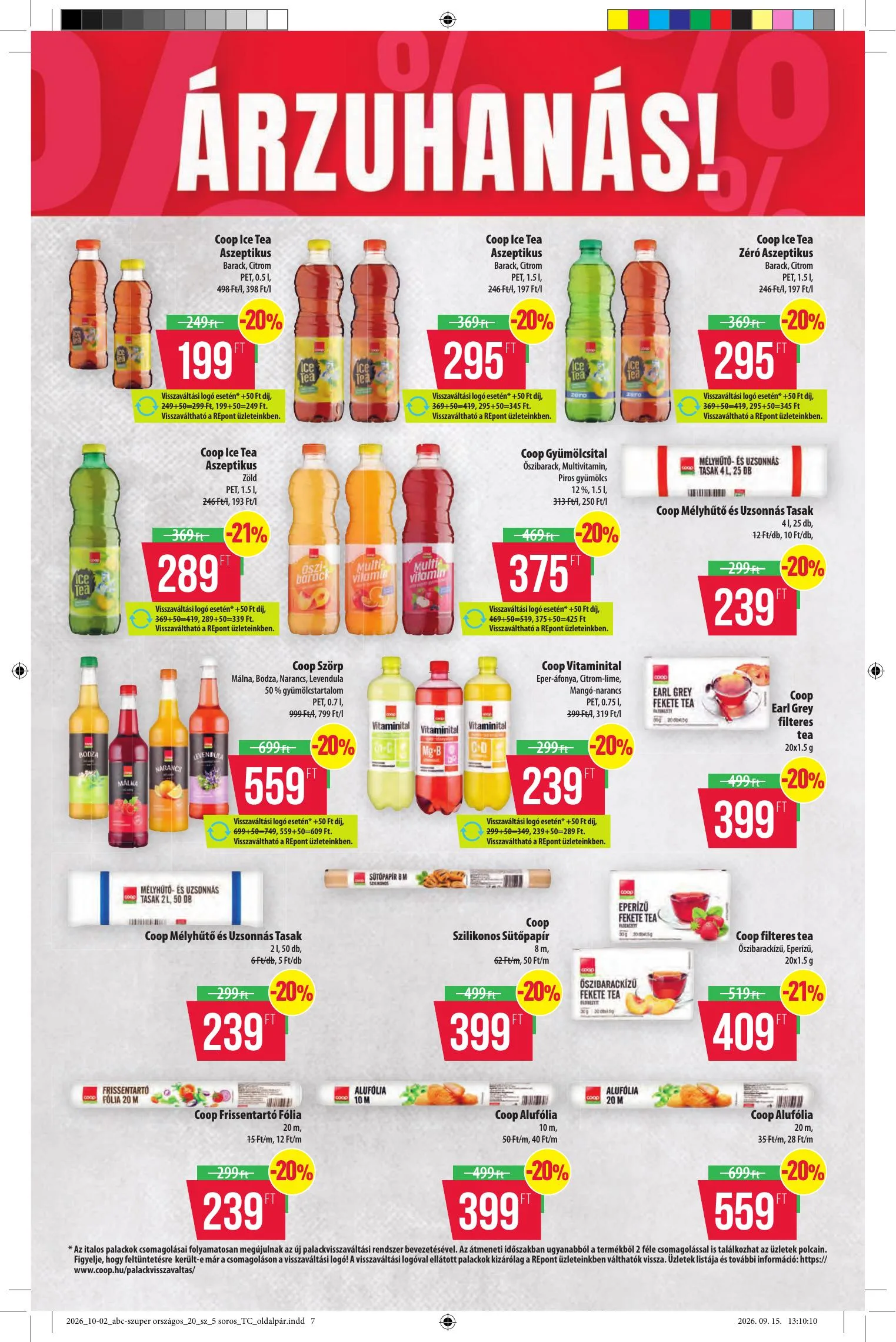 Coop akciós újság Tisza 10.08–10.14 – 14. oldal