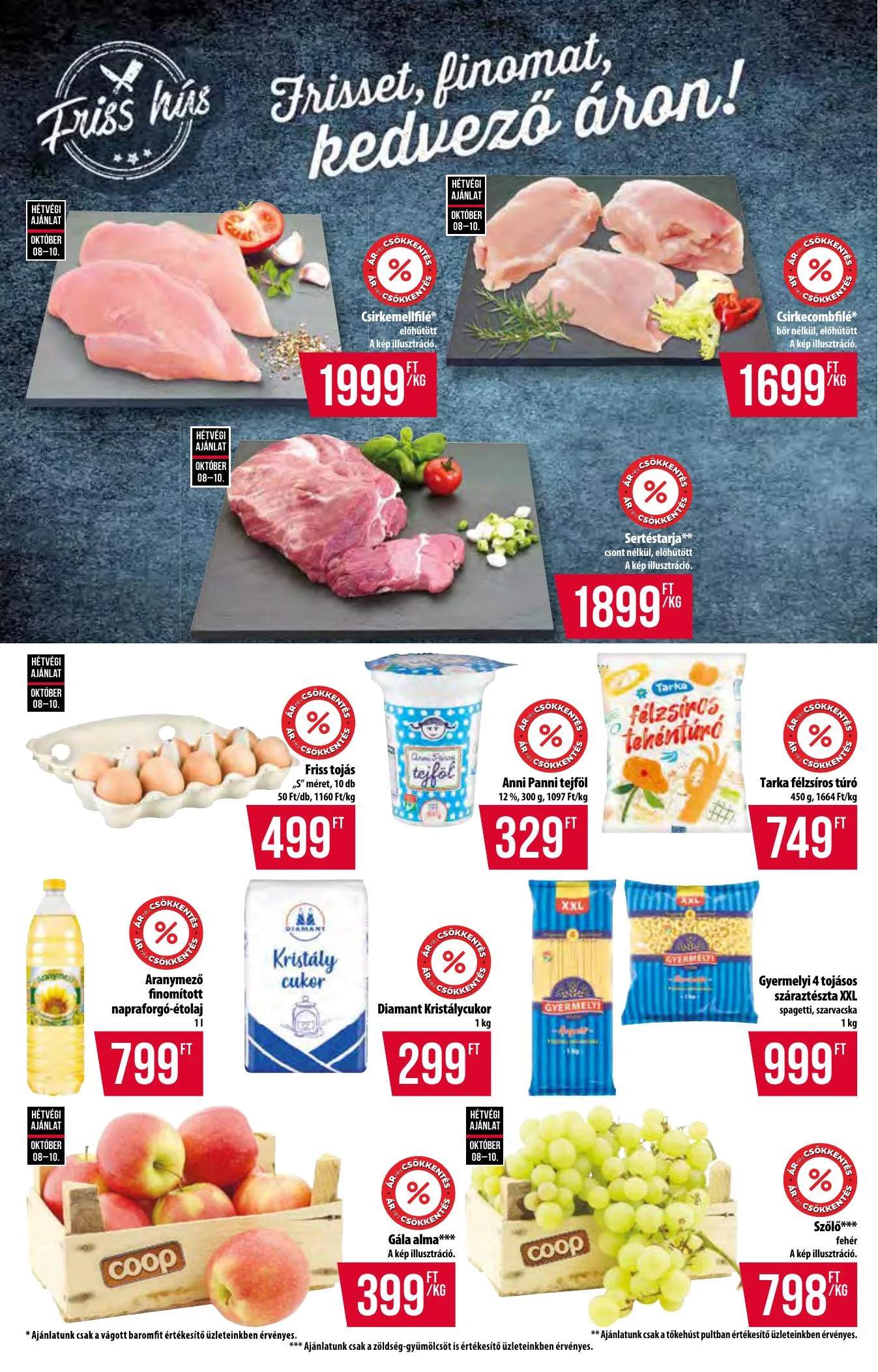 Coop akciós újság Tisza 10.08–10.14 – 3. oldal
