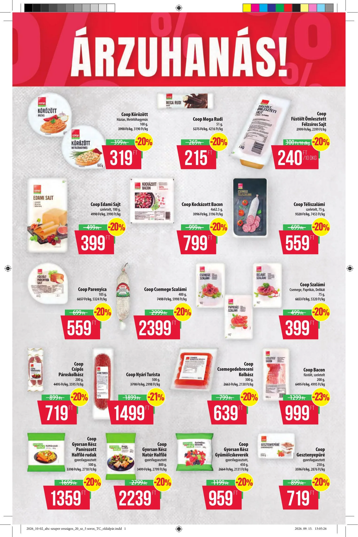 Coop akciós újság Tisza 10.08–10.14 – 8. oldal